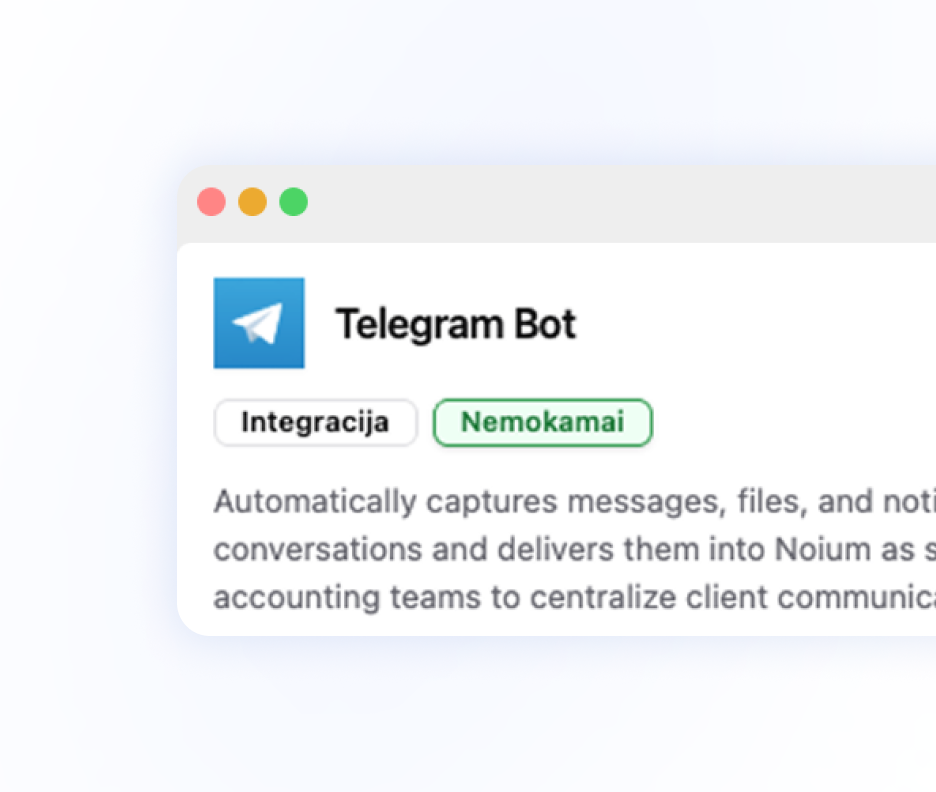 Dokumentų pateikimas per Telegram botą