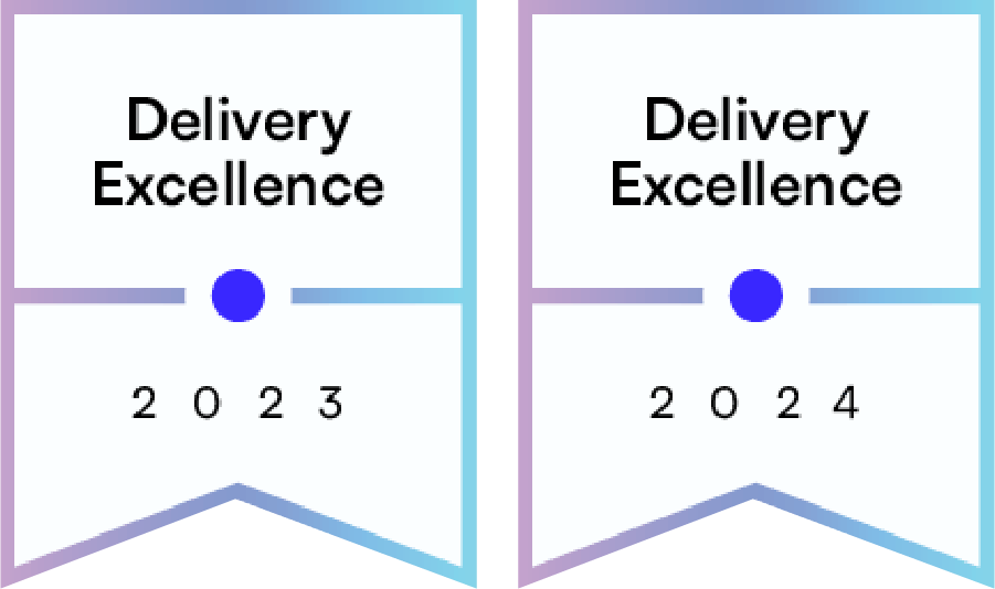 2023 and 2024 Certinia delivery excellence awards