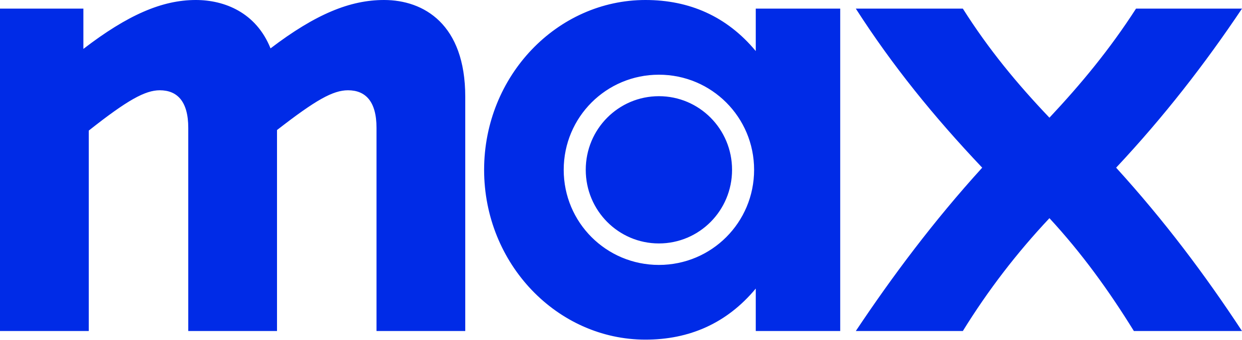 Logo featuring the word 'max' in bold blue lowercase letters.