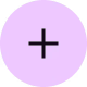Black plus sign centered on a light purple circular background.