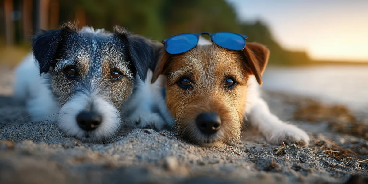Symbolbild: zwei kleine Hunde im Freien