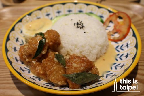 Malaysian butter chicken from Thai Ma Village in Zhongzheng District. (Photo by KB/JT, December 2025 / © This Is Taipei)