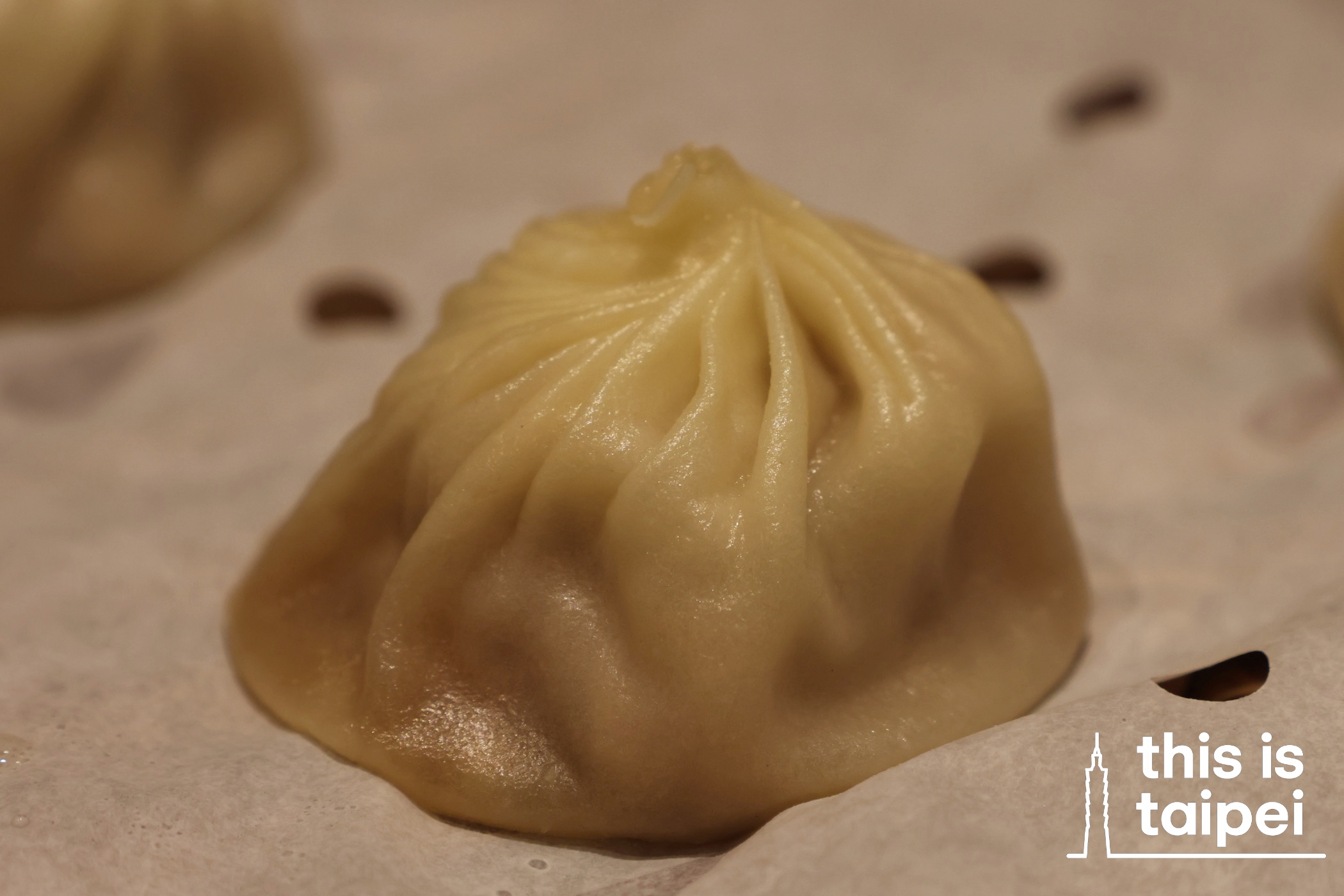 Pork Xiaolongbao from Din Tai Fung in Xinyi District. (Photo by JT, June 2026 / © This Is Taipei)