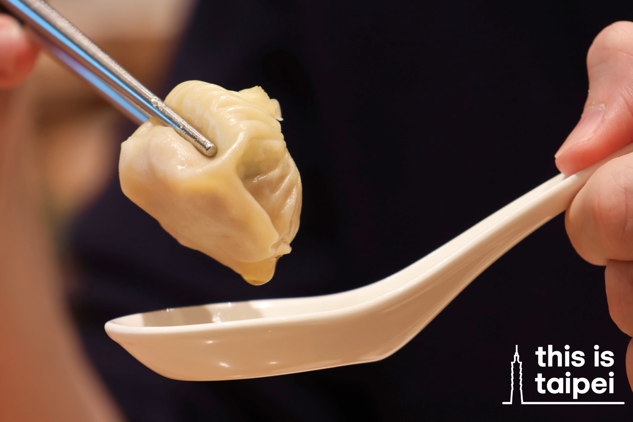 Pork Xiaolongbao from Din Tai Fung in Xinyi District. (Photo by JT, June 2026 / © This Is Taipei)