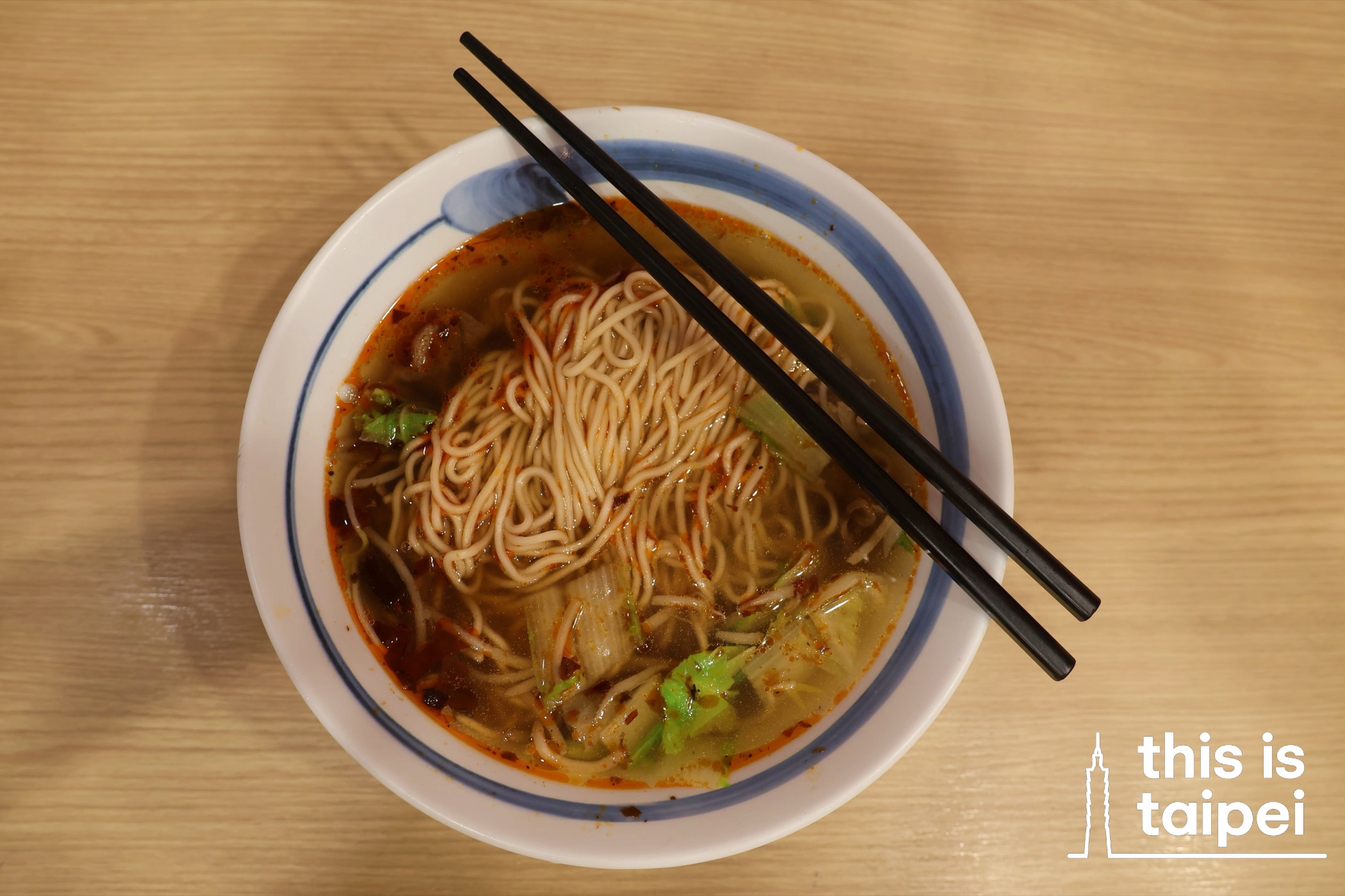 Mala Beef Belly Noodle Soup from I Want Noodles in Daan District. (Photo by KB, August 2026 / © This Is Taipei)