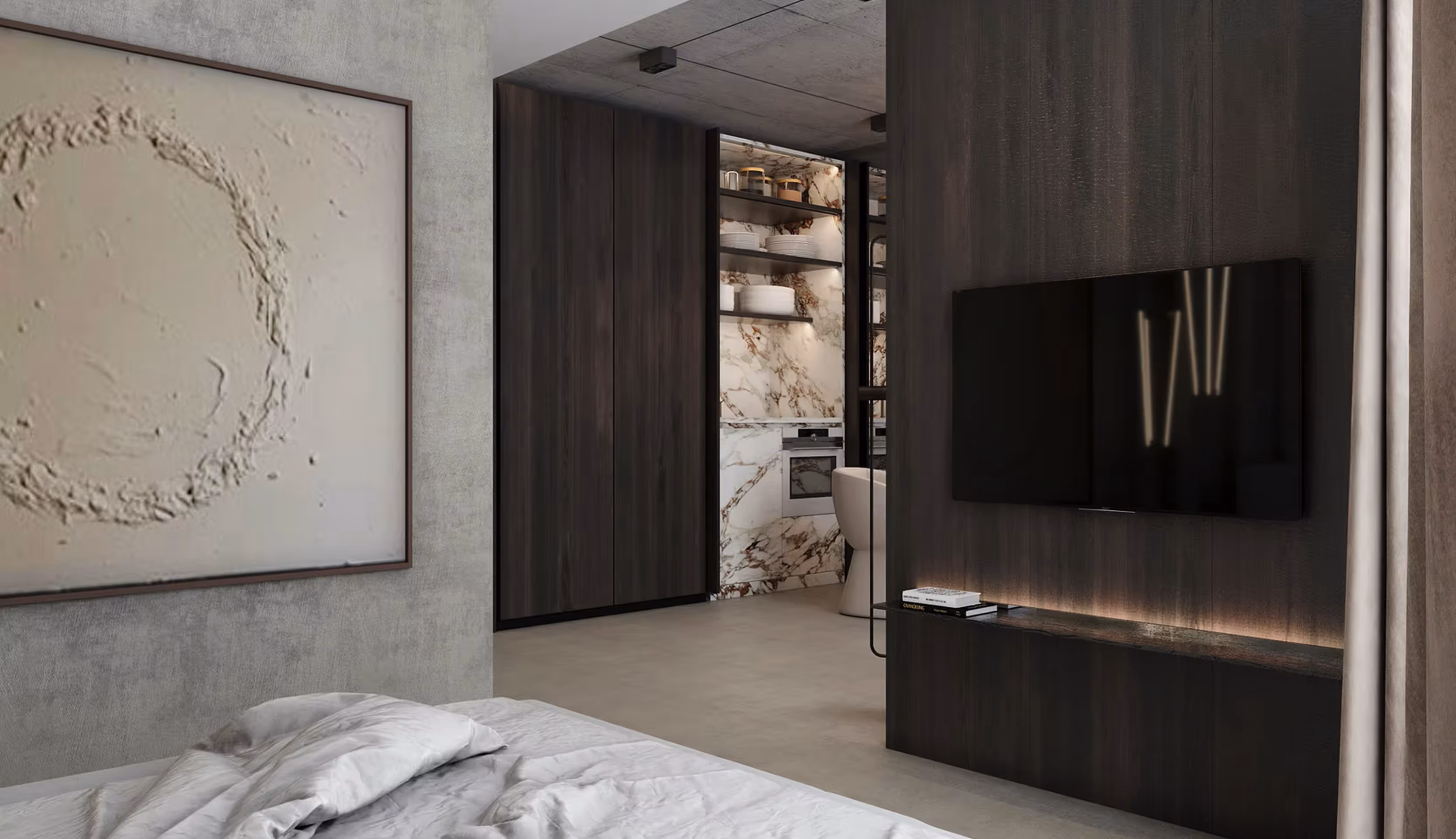 Hotel room suite
