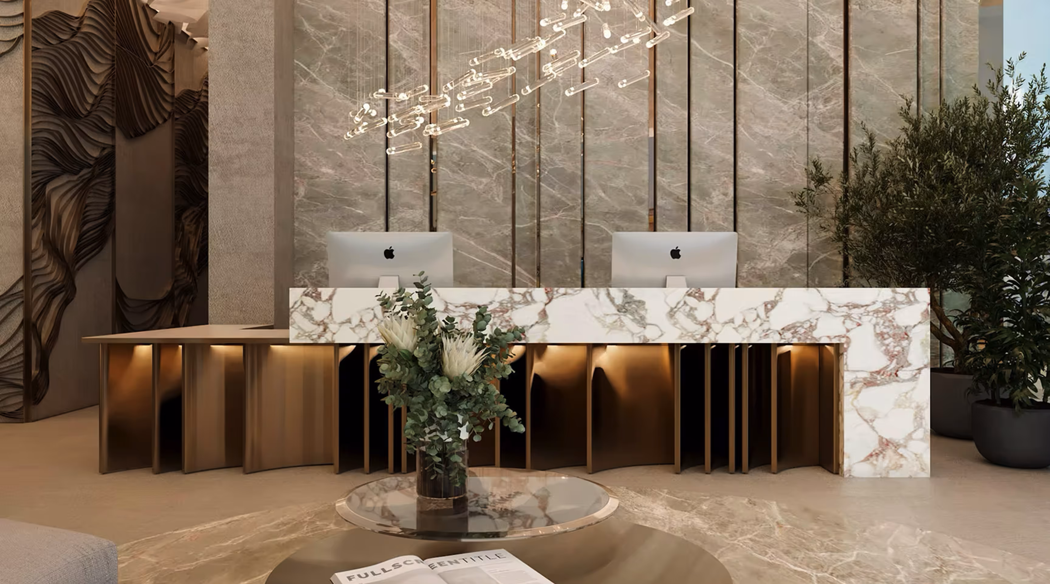 Hotellobby und Rezeption