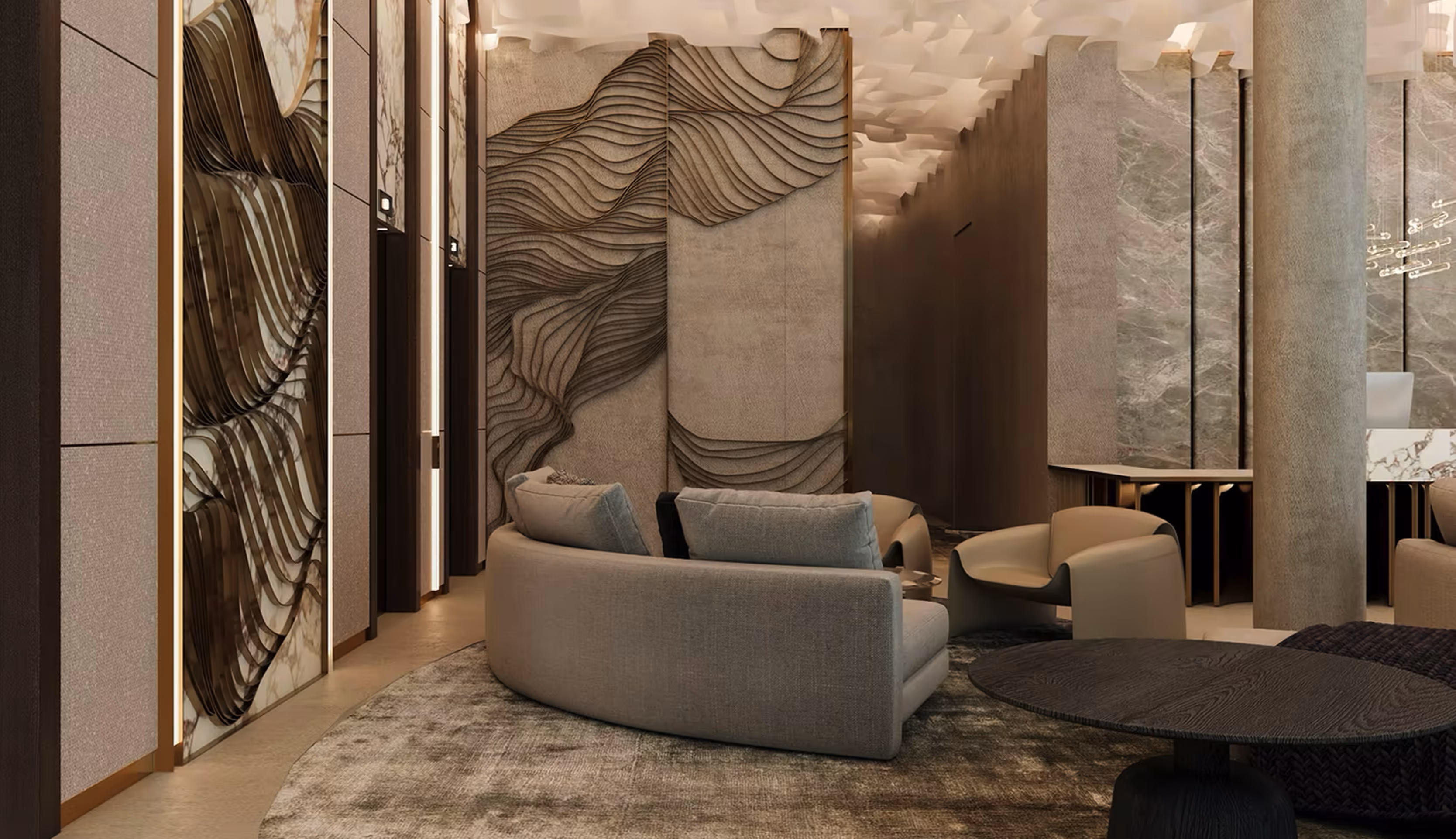 Hotellobby und Rezeption