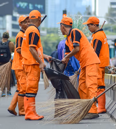 group of workers