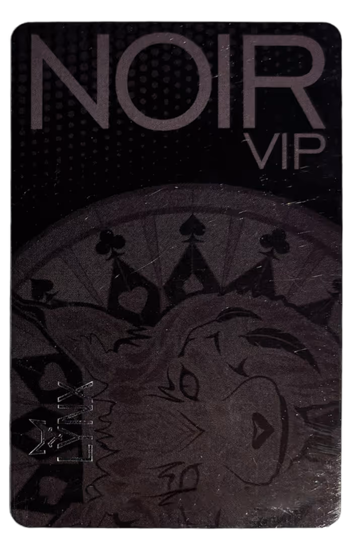Black NOIR premium membership card