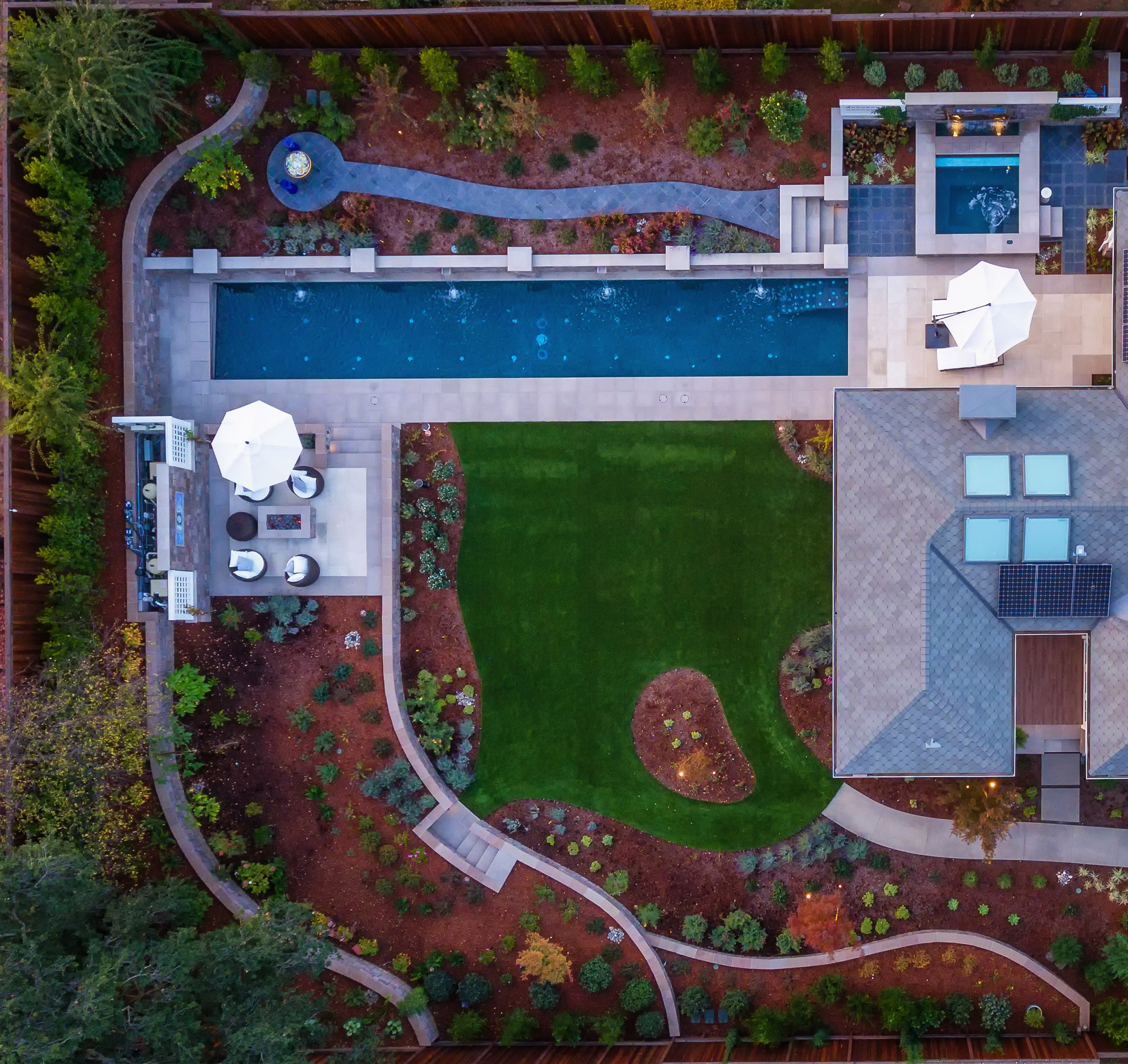 yard top view