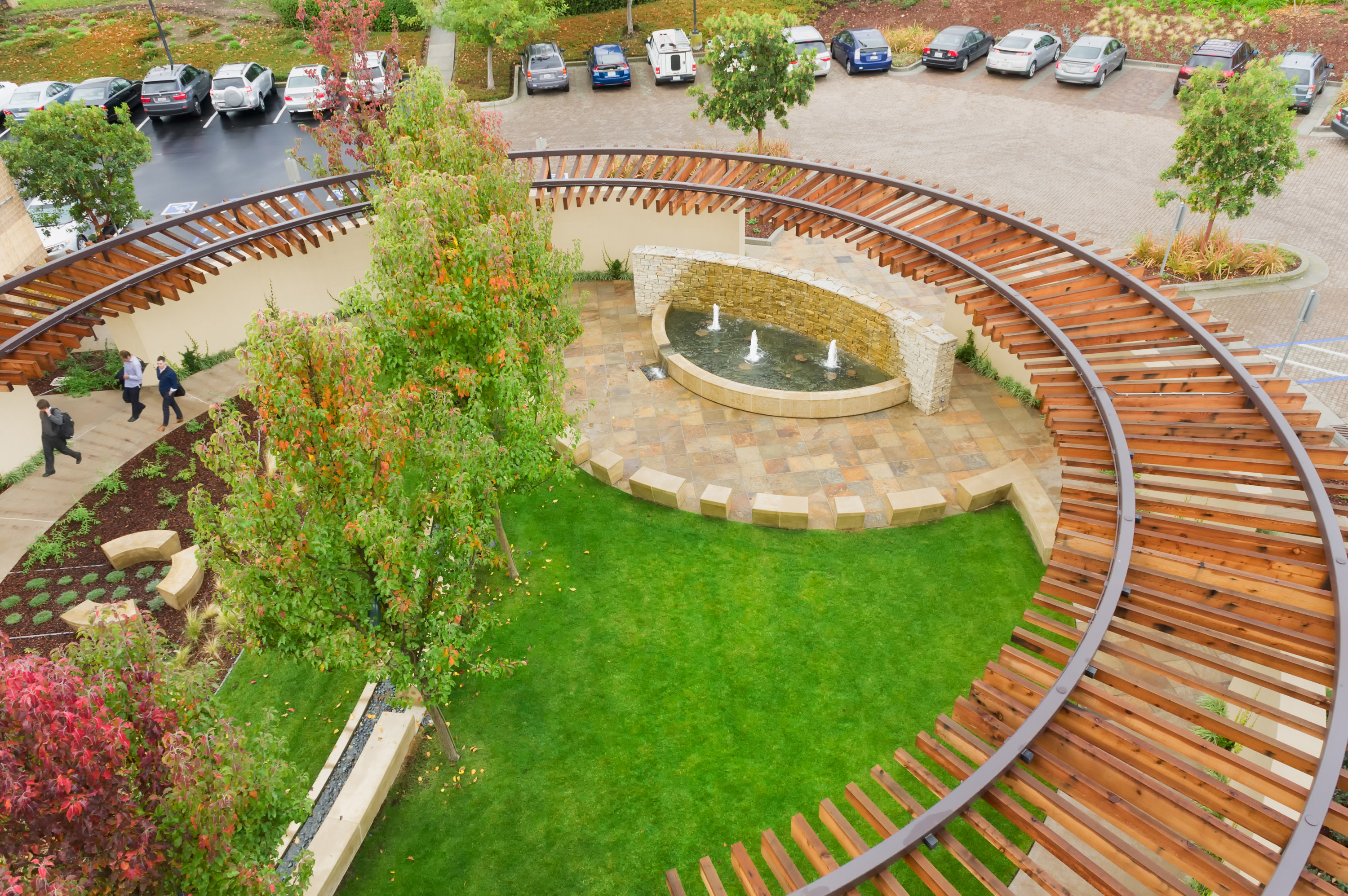 overall top view of landscape