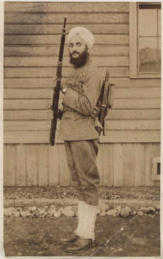 Image: Portrait photograph of Bhagat Singh Thind wearing his U.S. Army uniform (SAADA)