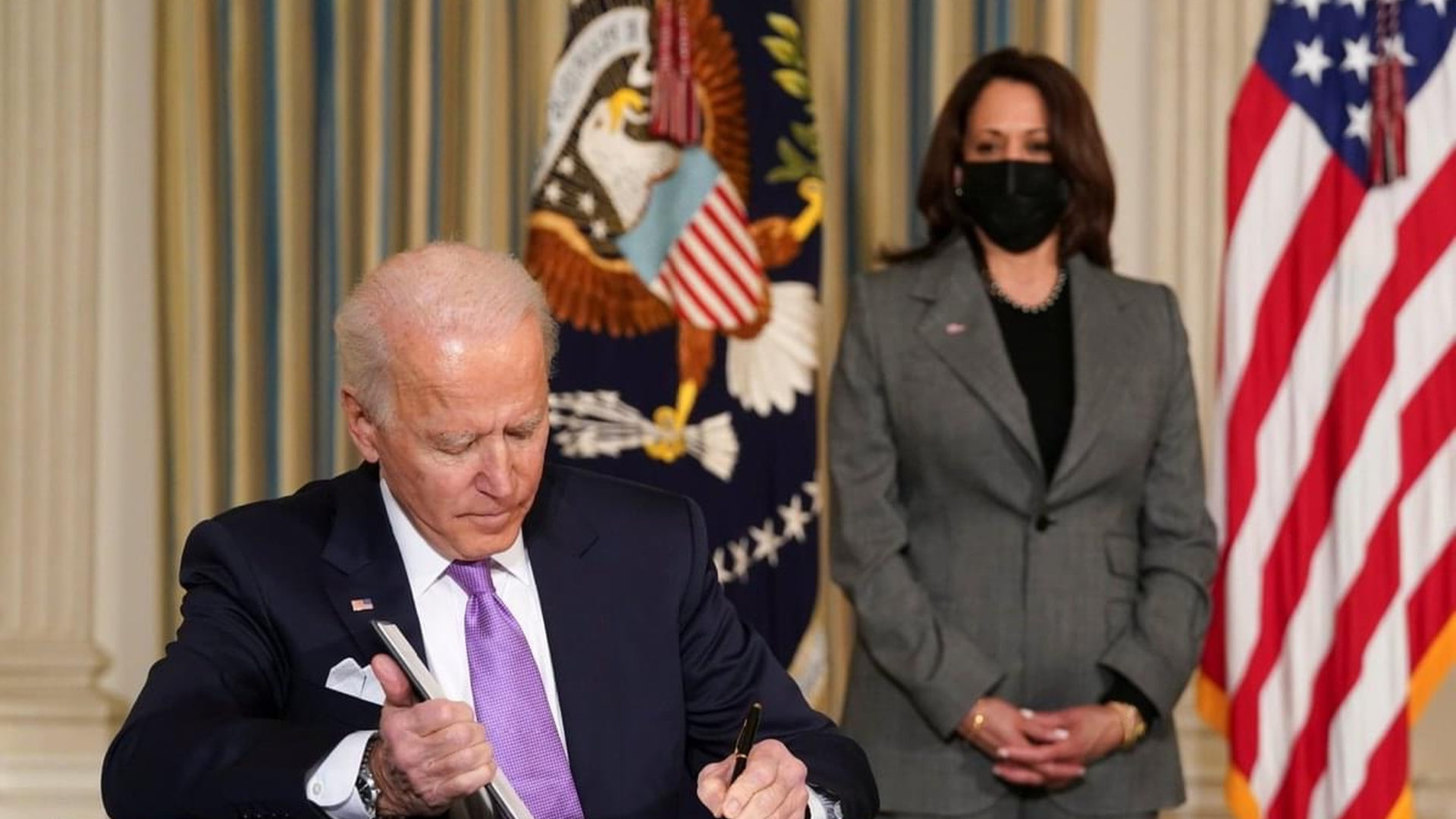 Biden administration officials announcing TPS reinstatement