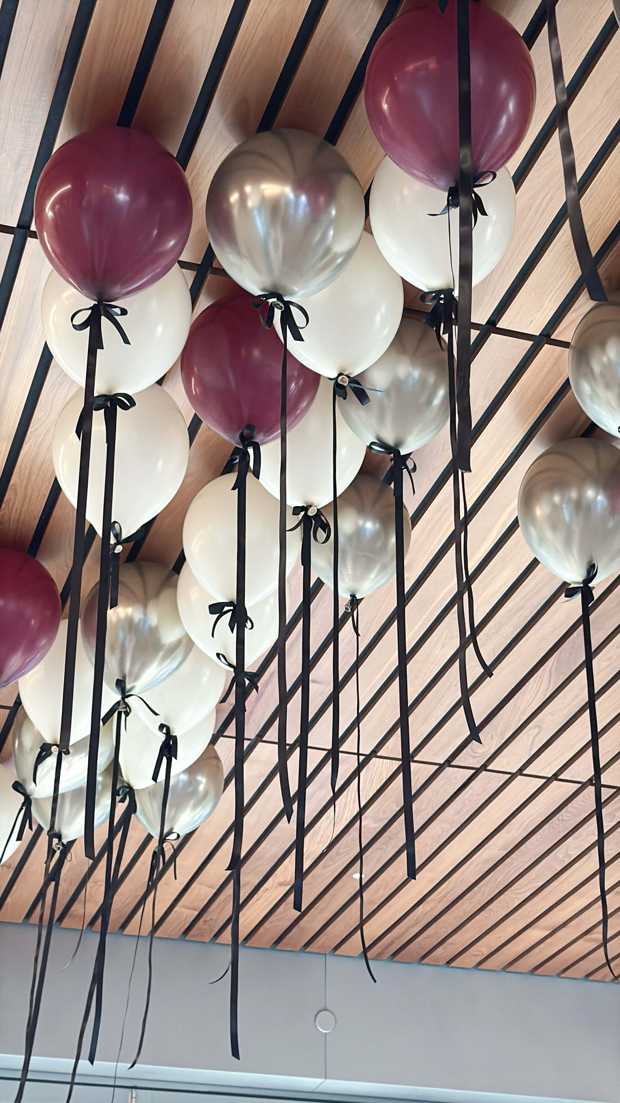 modern birthday party setup