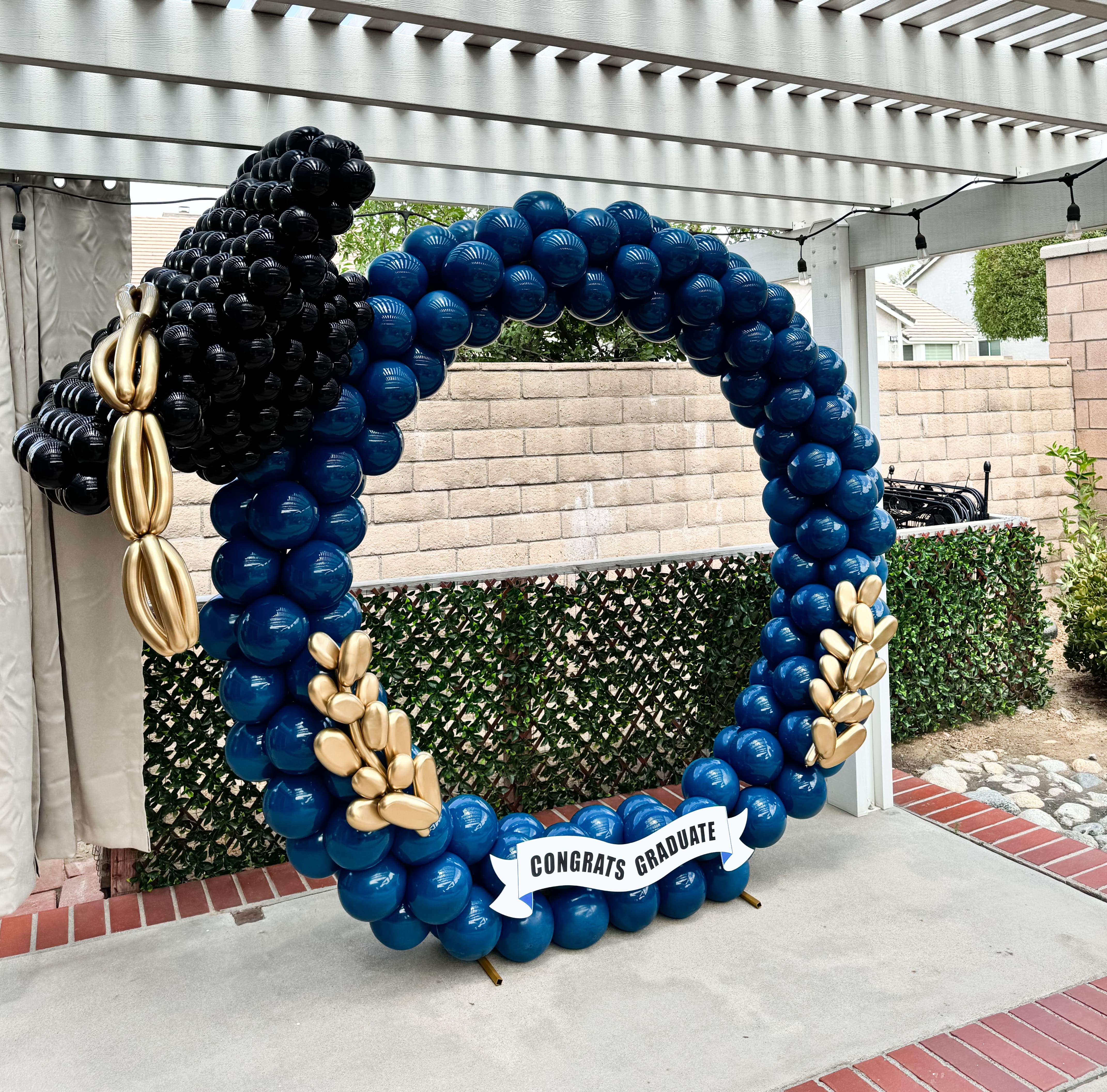 modern birthday party setup