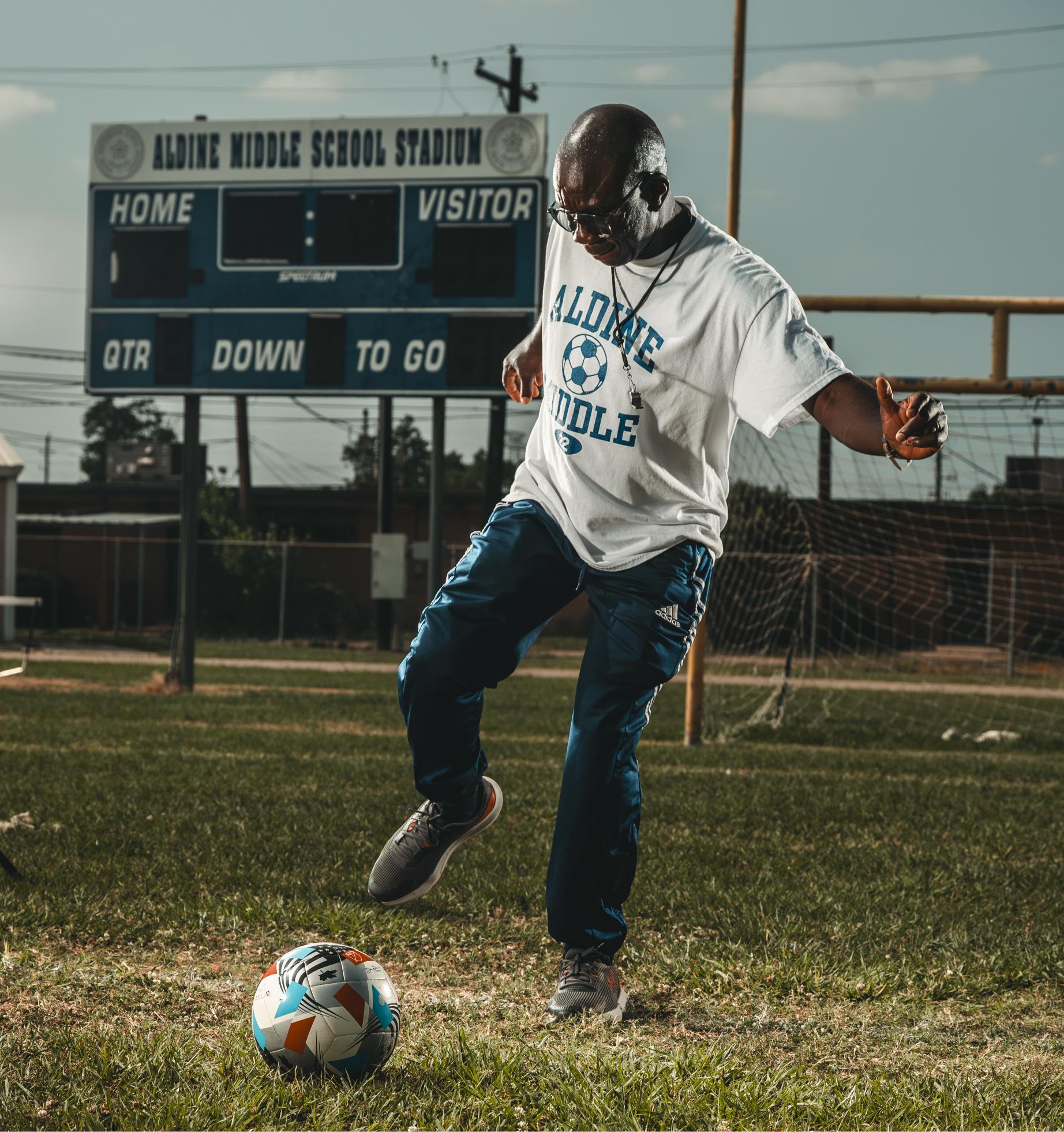 Photo of a player