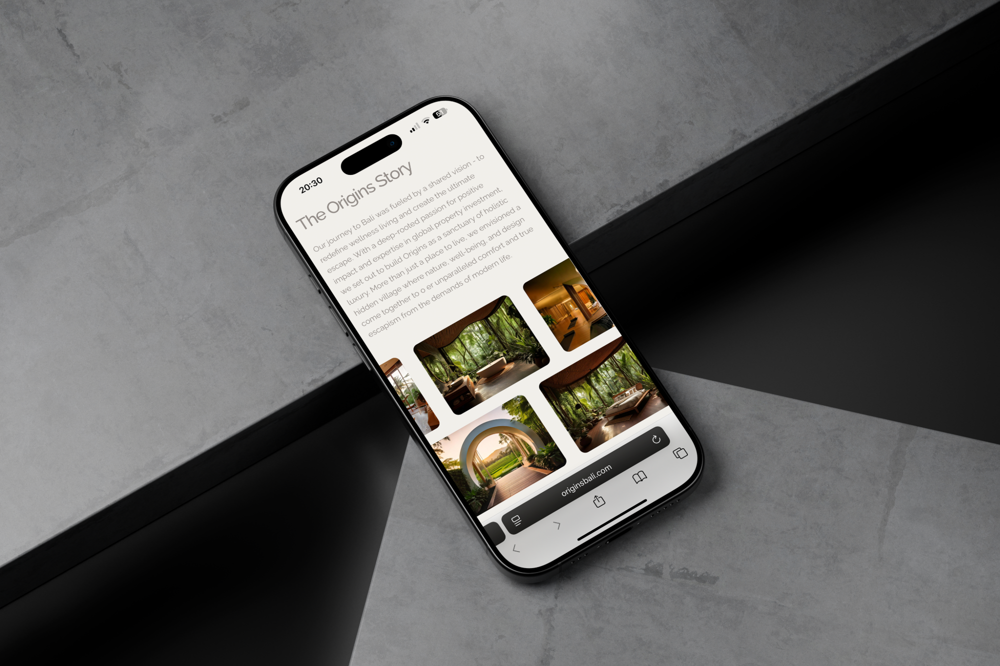 hydro creates website for Origins