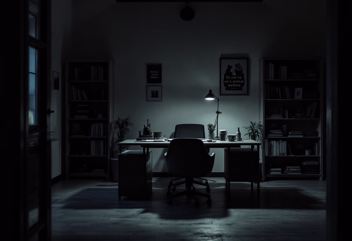 [background image] of office space