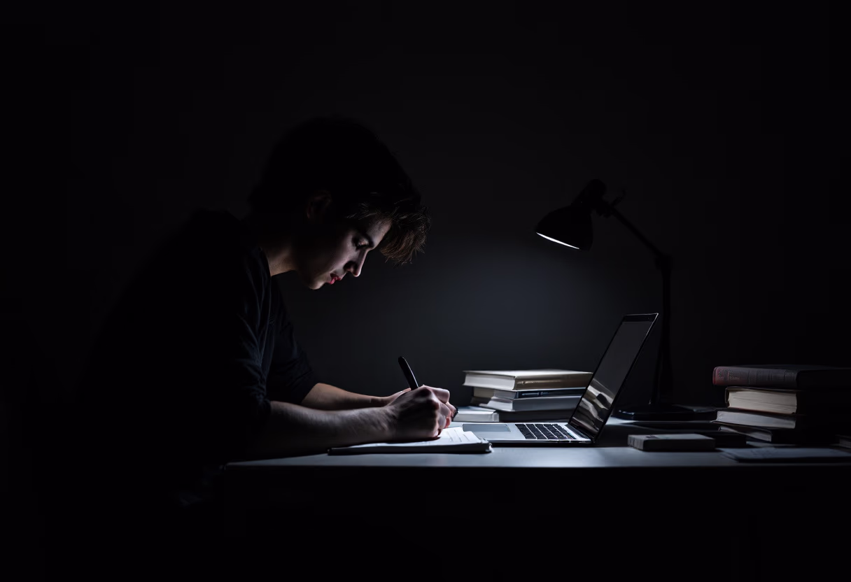 image of students attending an online class (for a edtech)