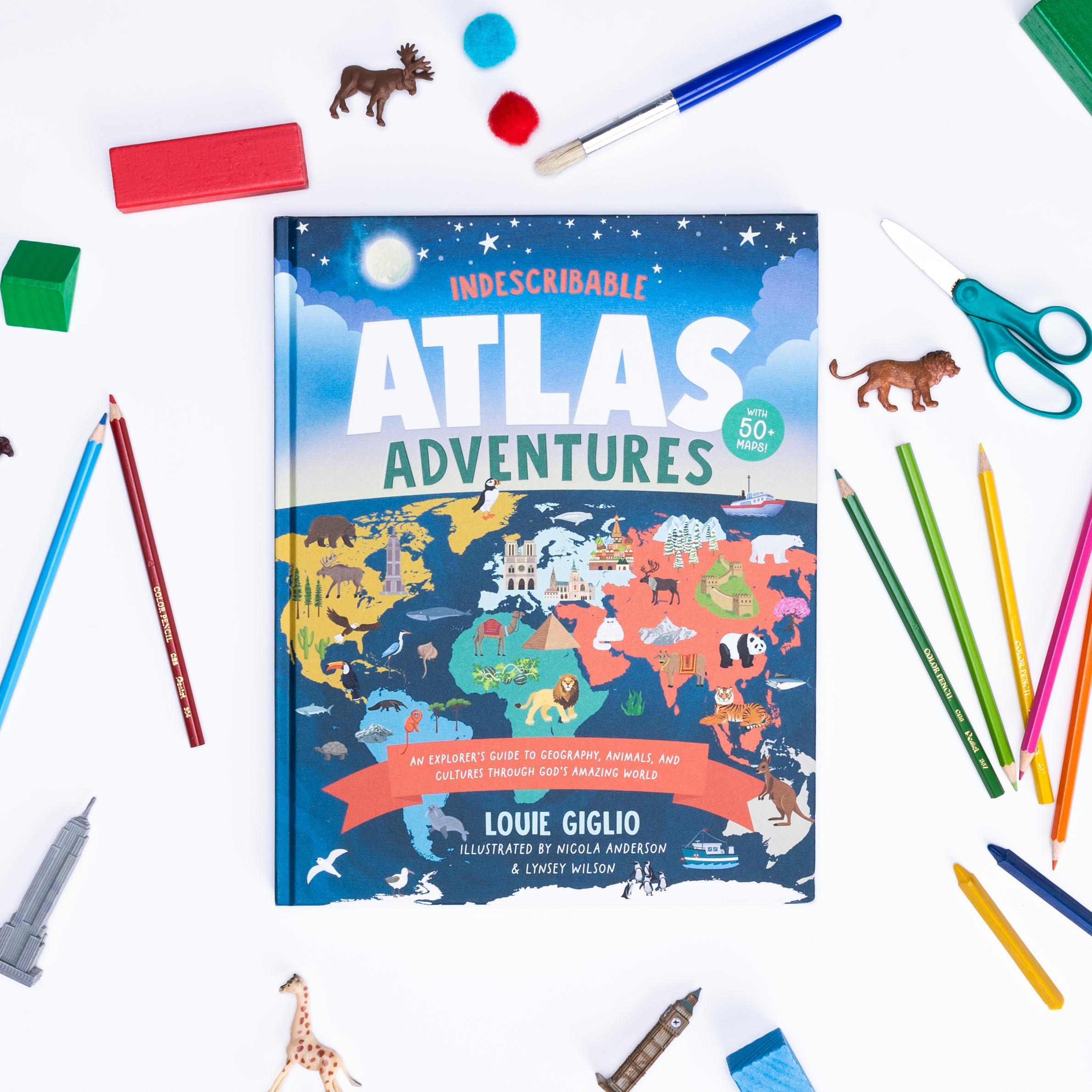 Indescribable Atlas Adventures with art supplies