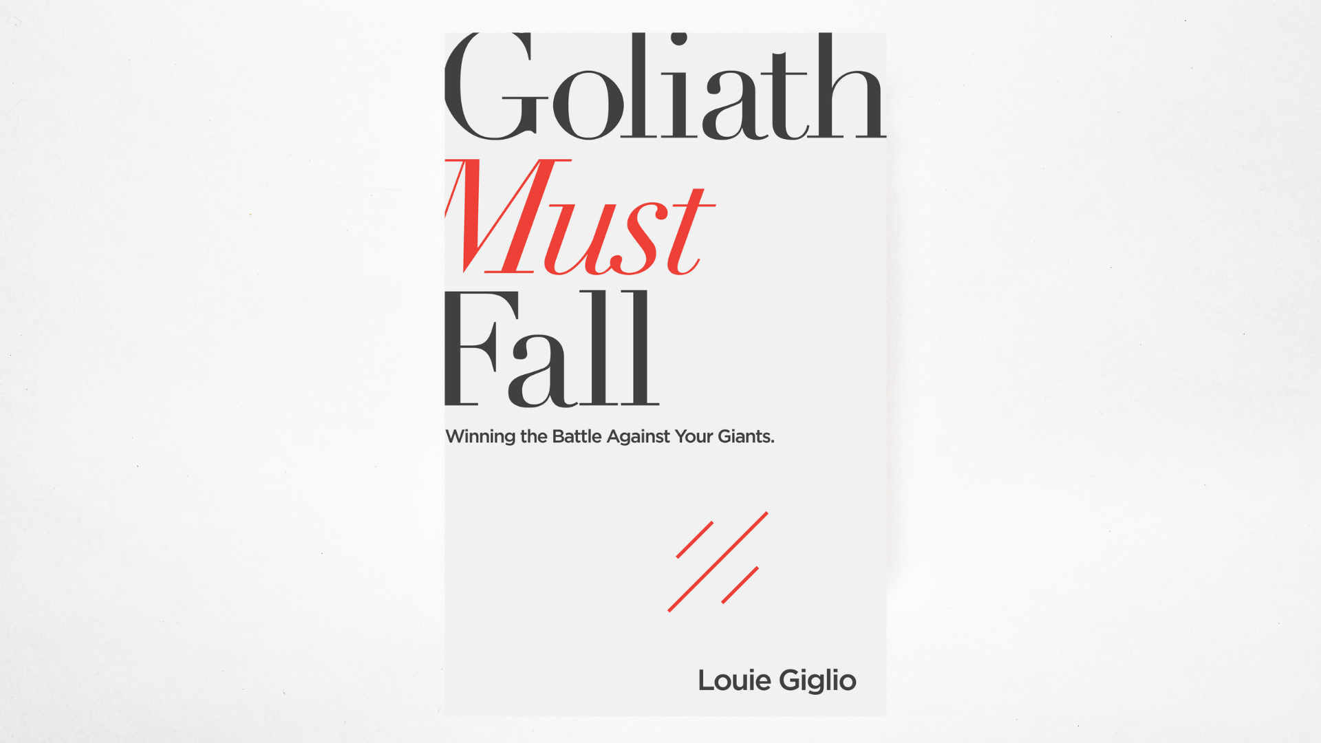 Goliath Must Fall