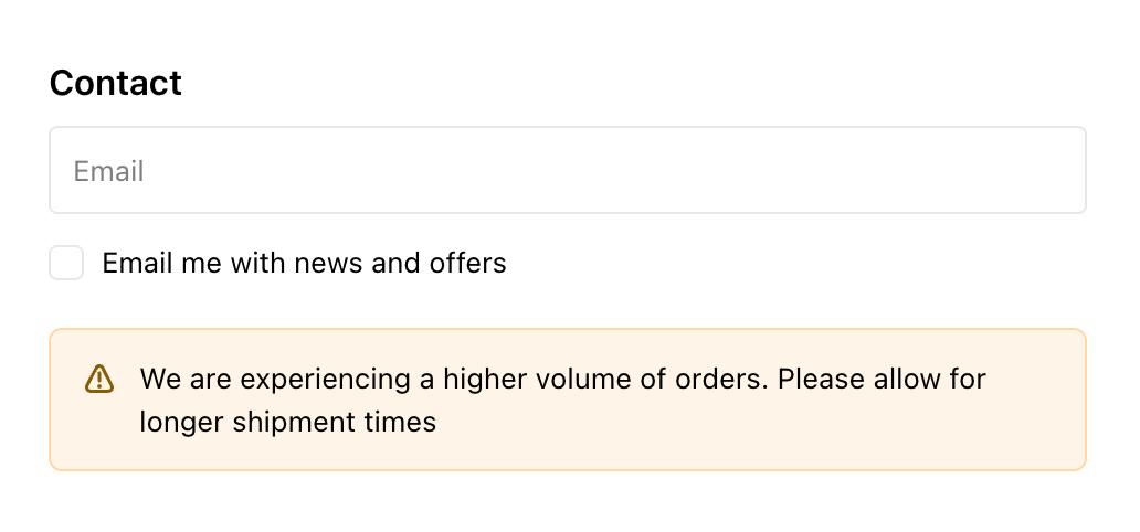 Shopify Plus B2B Checkout Blocks Banner Template