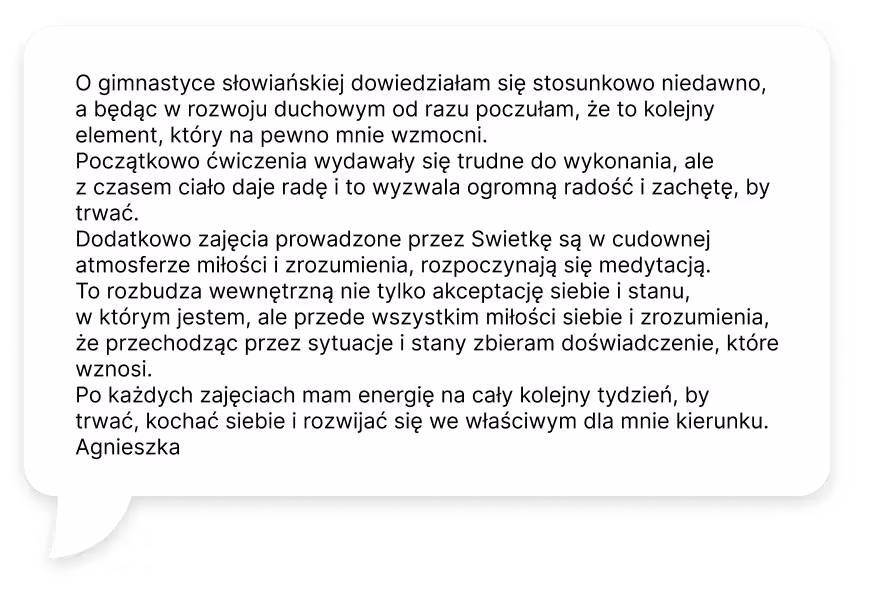 Opinia na temat gimnastyki słowiańskiej ze Swietłaną