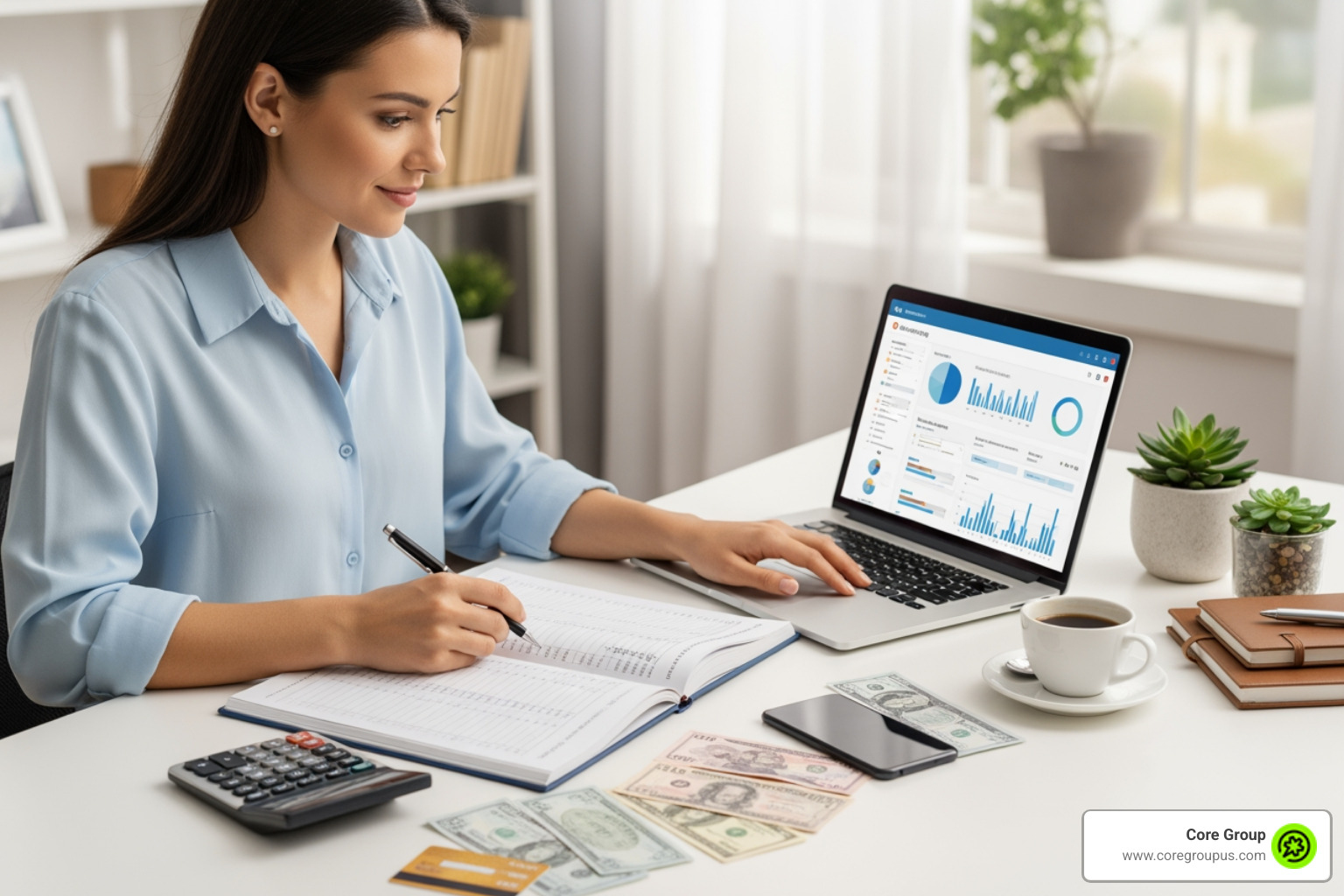 of a mobile app for expense tracking - bookkeeping for solopreneurs