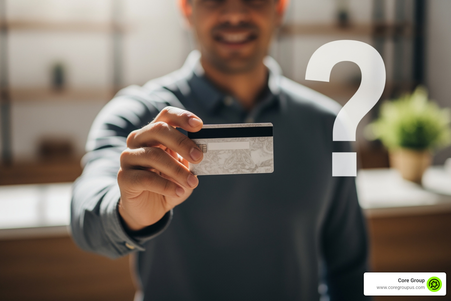 Person holding a gift card with a question mark overlay - employer gifts taxable