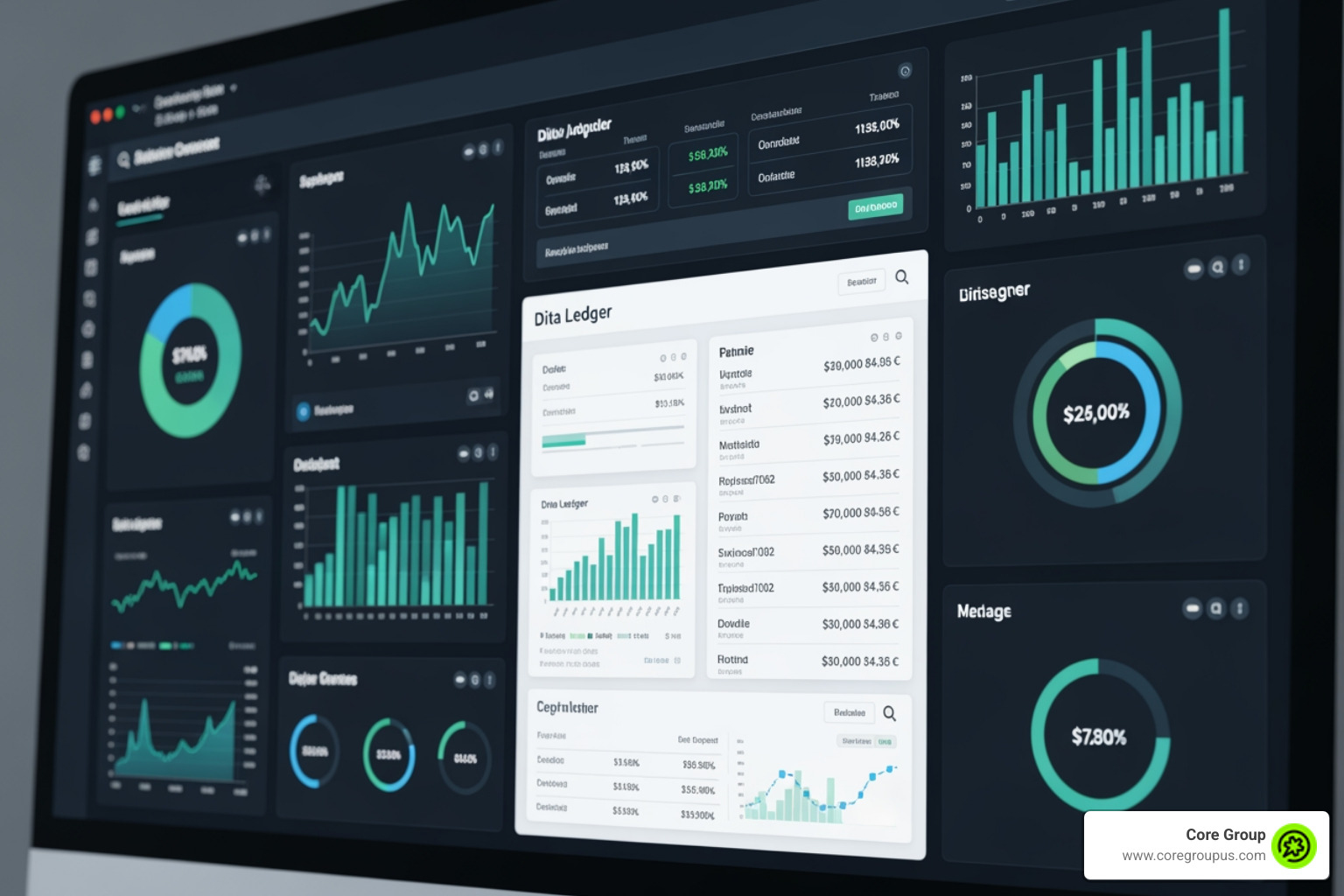 digital ledger and financial dashboard - bookeeping services digital ledger and financial dashboard - bookeeping services