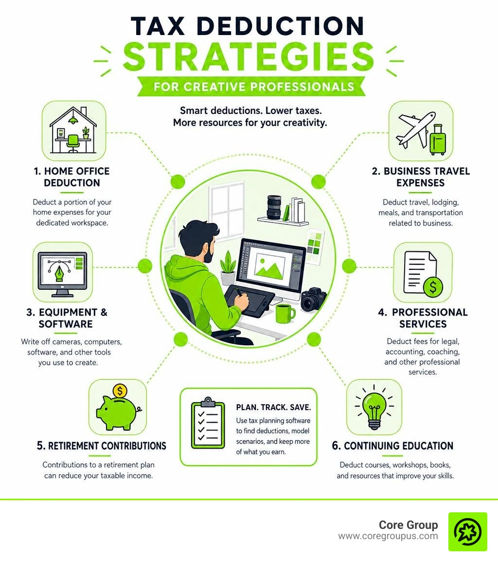 tax deduction strategies infographic for creative professionals infographic tax deduction strategies infographic for creative professionals infographic