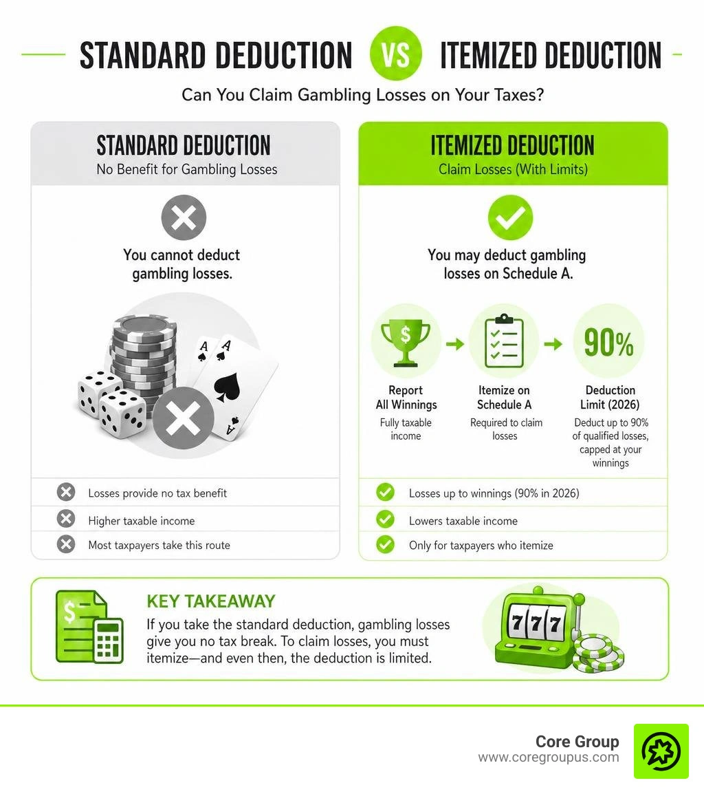 Standard deduction vs itemized deduction for gambling losses infographic infographic Standard deduction vs itemized deduction for gambling losses infographic infographic