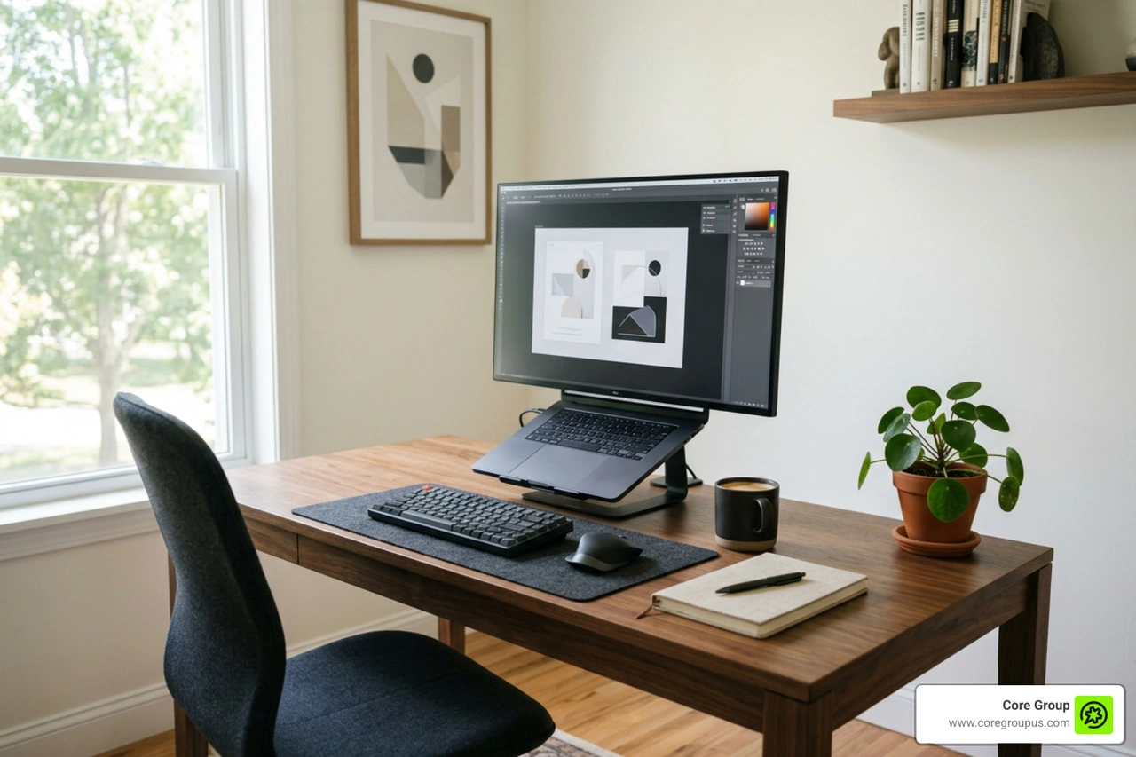 modern home office setup for a creative consultant modern home office setup for a creative consultant