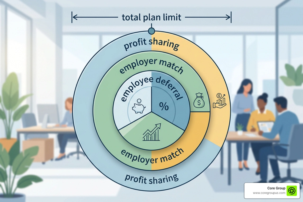 401k retirement plan contribution mechanisms and defined contribution caps