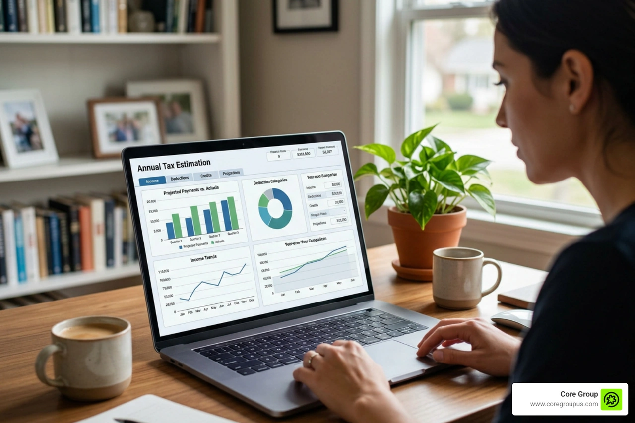 tax estimation dashboard comparing features