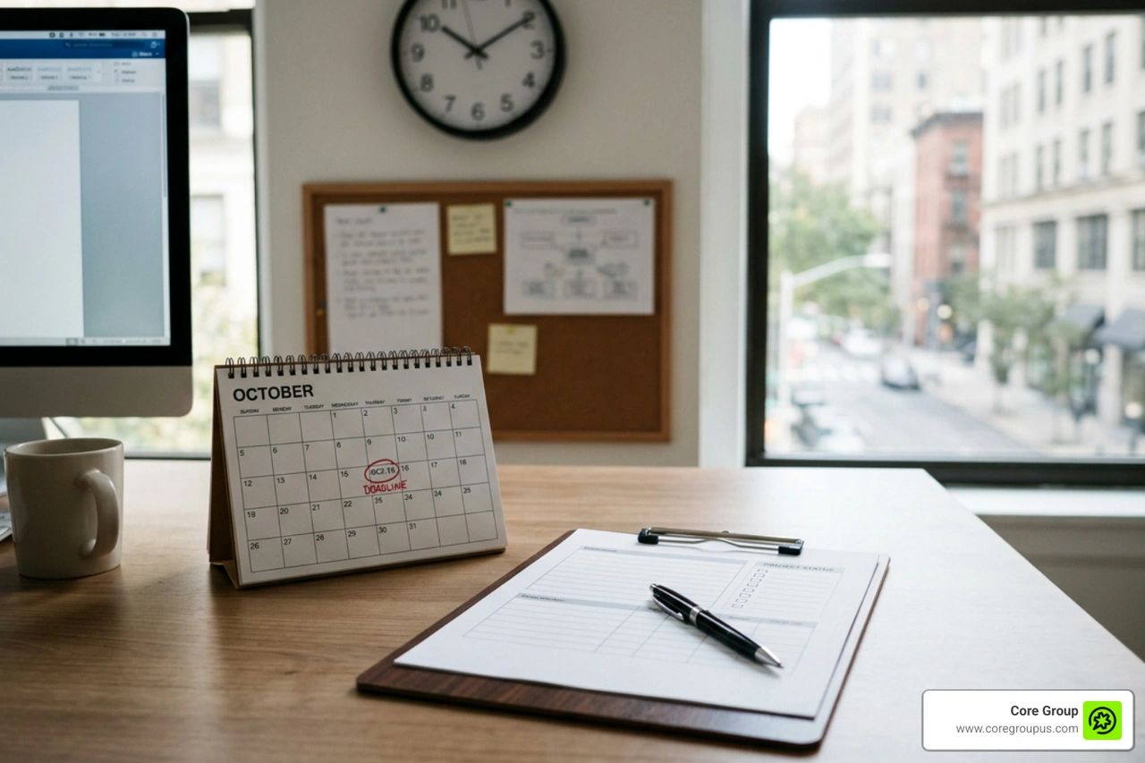 Compliance checklist for filing 1099 forms on time