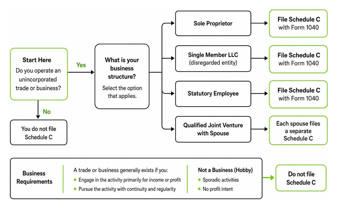 sole proprietor business classification workflow