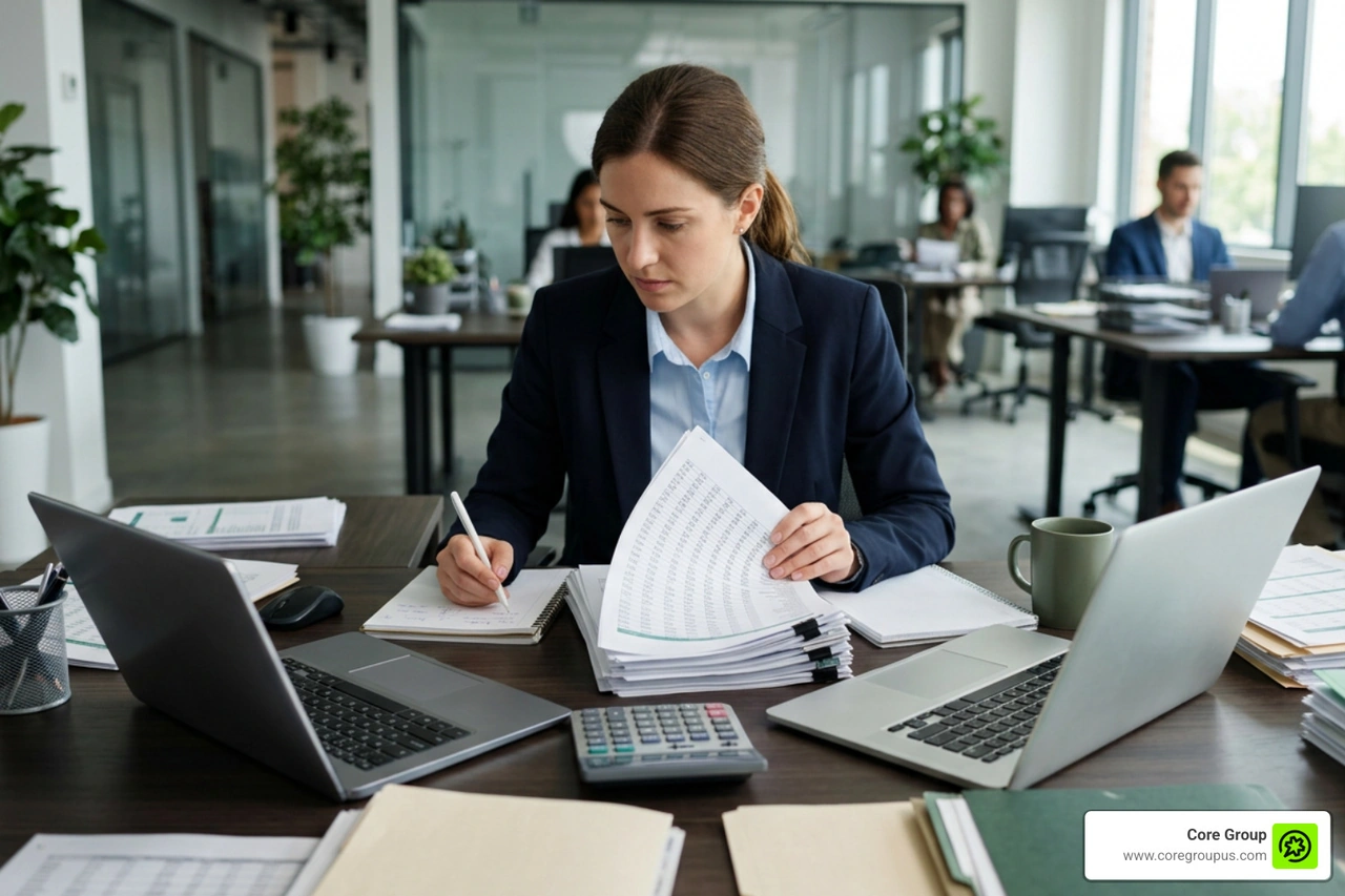 Auditing corporate overhead expenses and financial allocations