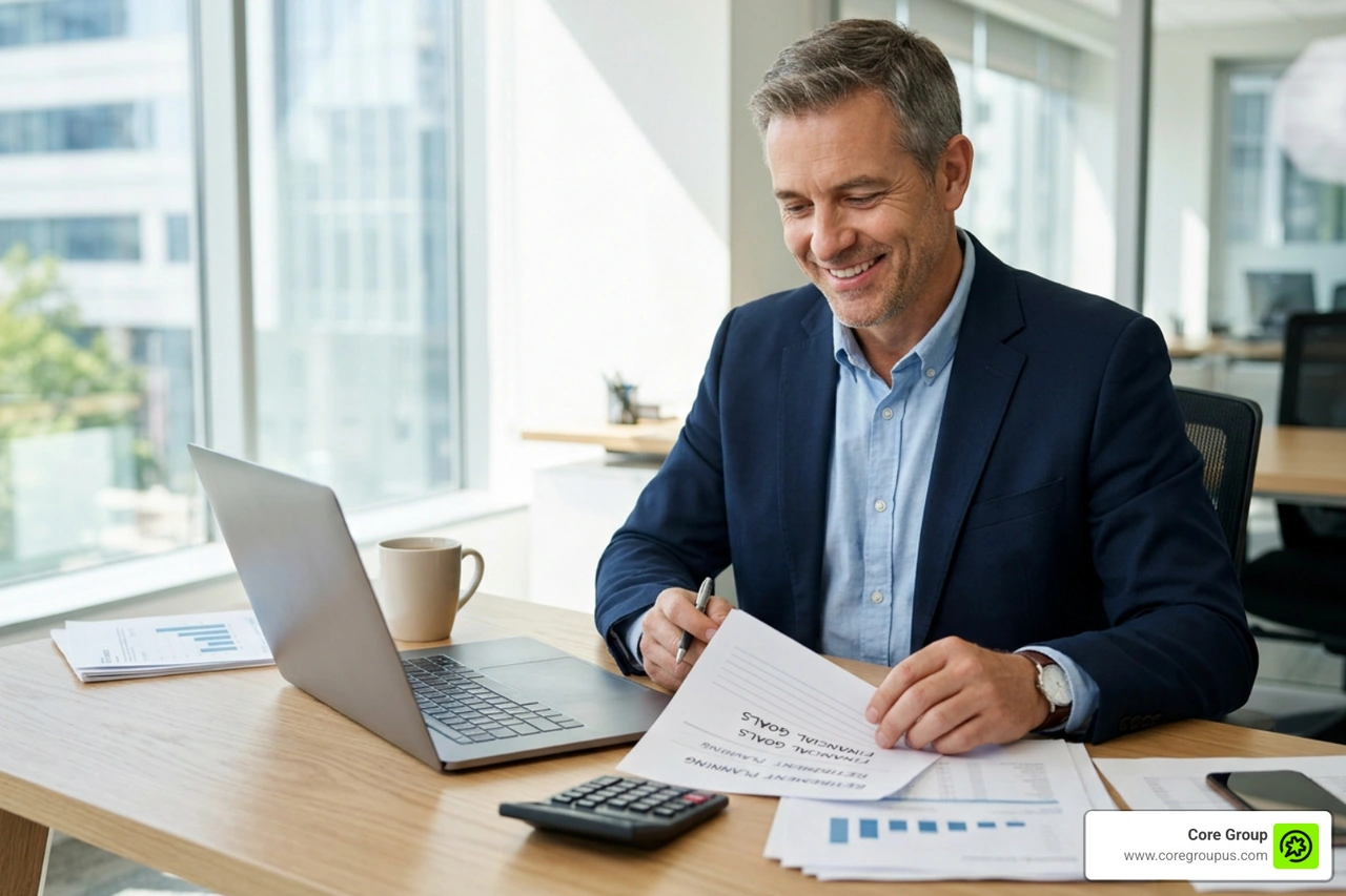 business owner planning retirement strategy