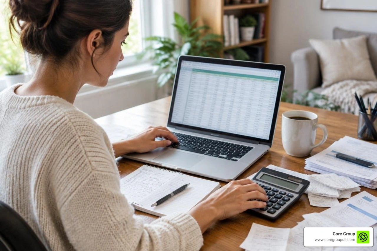 tax schedule entries mapped directly from an artist expense worksheet