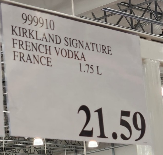 Kirkland Signature French Vodka turned out to be one of the best under-$25 surprises I’ve had in a long time. Smooth, clean, versatile, and ridiculously good value for 1.75 liters. A no-brainer for anyone who wants premium quality without premium pricing.