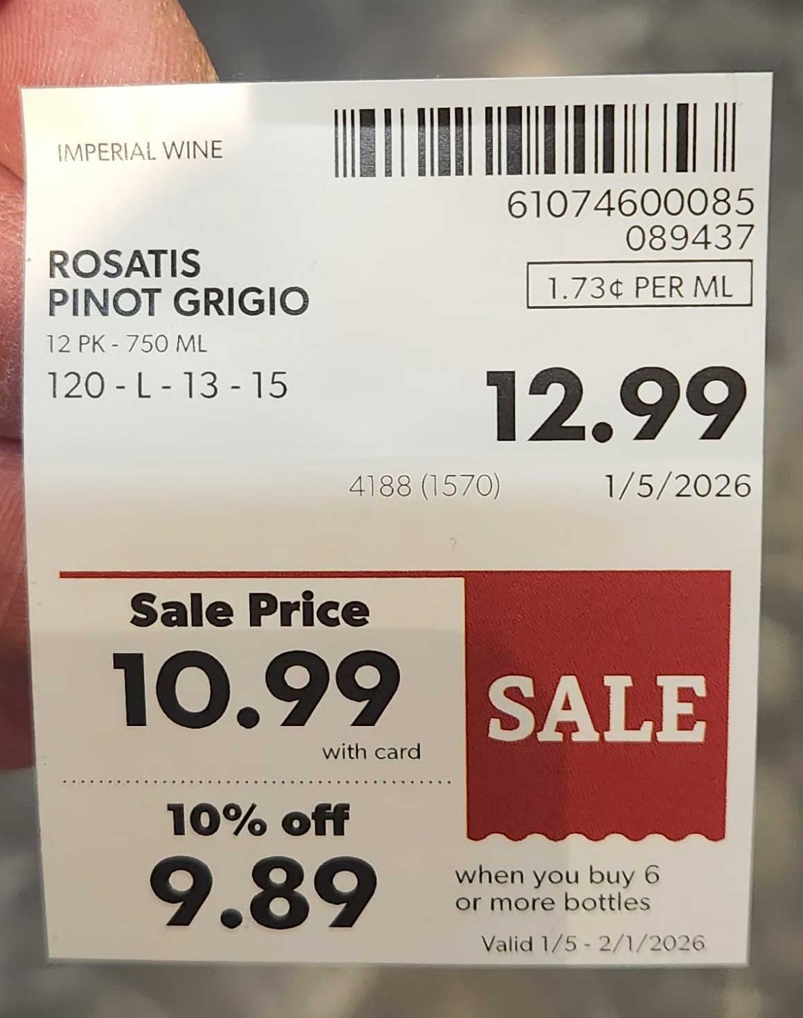 Giuliano Rosati’s Friuli Pinot Grigio is proof that the grape didn’t fail us—we failed the grape. When grown in the right place and priced honestly, Pinot Grigio delivers clarity, balance, and real food compatibility.