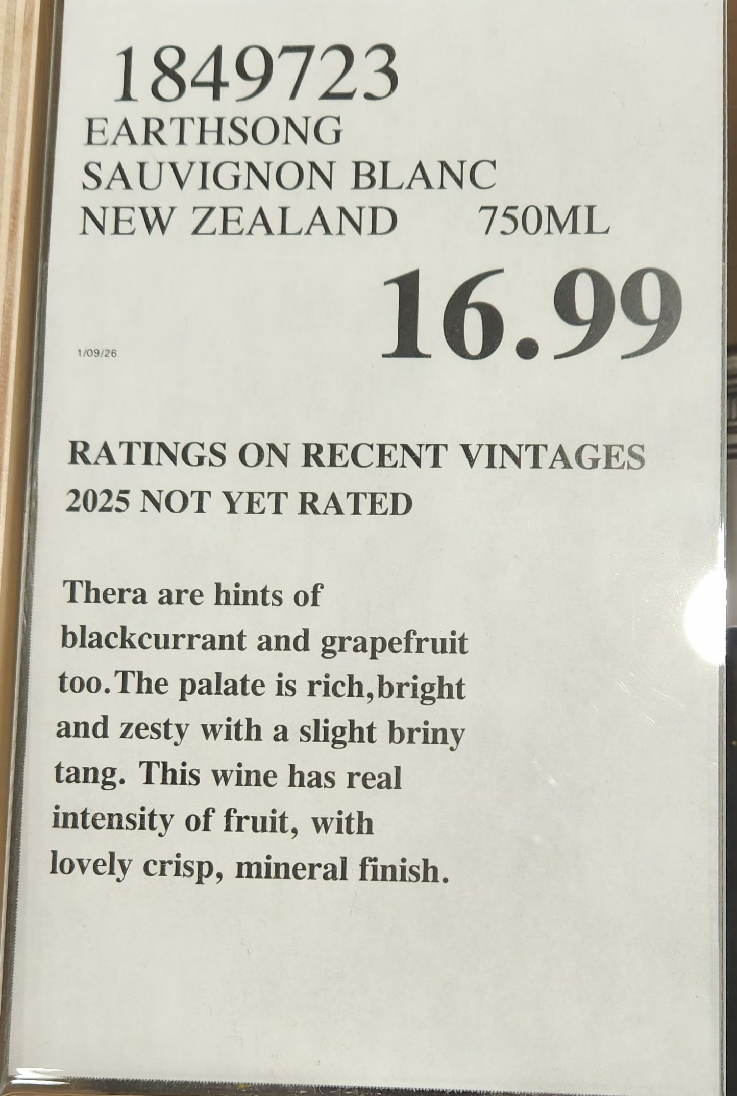 Earthsong Sauvignon Blanc is exactly what your palate starts craving when West Michigan finally hints at spring: bright citrus, tropical lift, and a subtle briny snap with a crisp mineral finish. At $16.99, it’s priced below what it often lists for elsewhere, making it a legit value play for a single-vineyard Marlborough Sauvignon Blanc. If you want a “first porch bottle” that actually delivers, this one belongs in your cart.