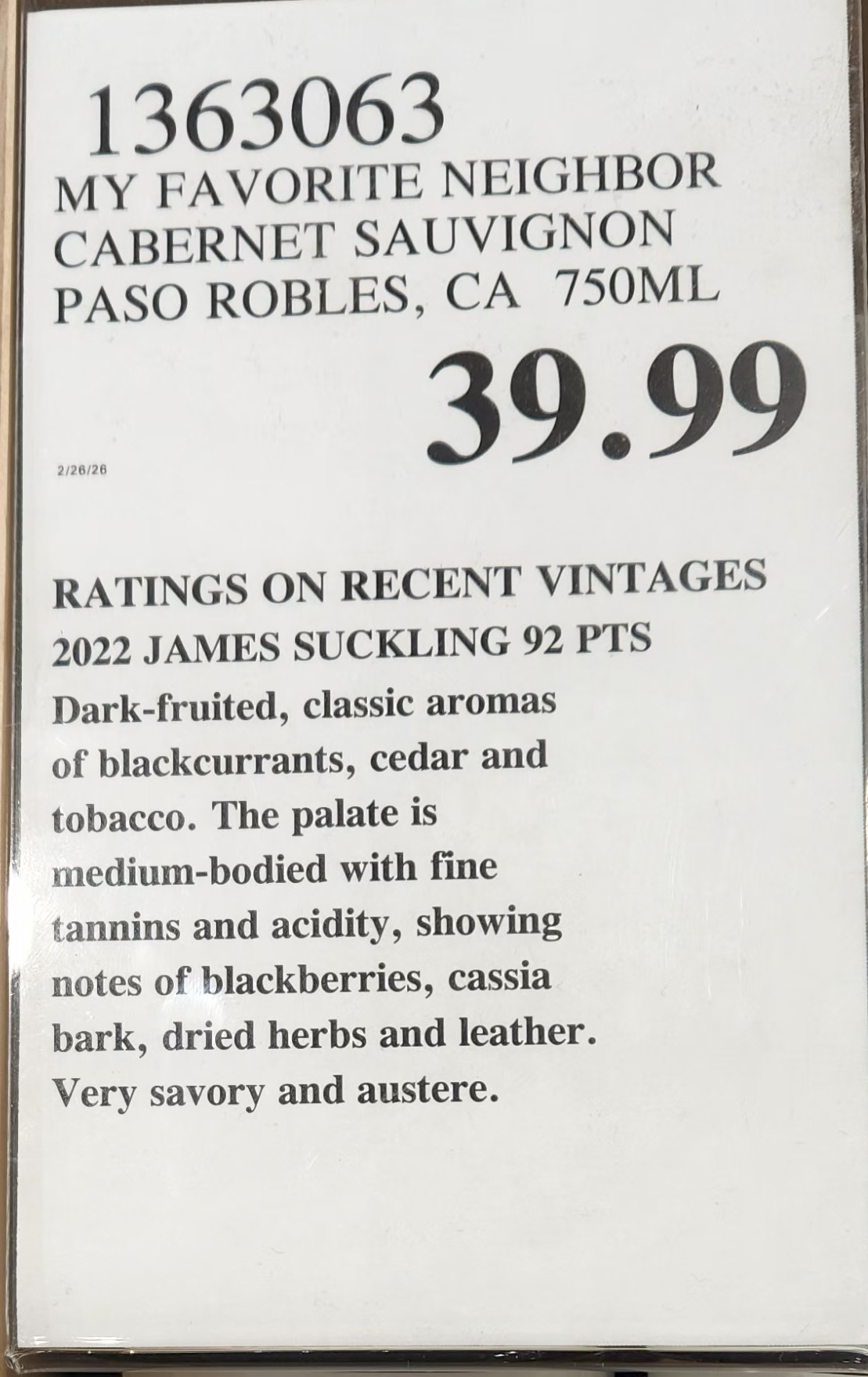 St. Patrick’s Day doesn’t have to belong to beer. If you’re cooking serious food — lamb stew, corned beef, shepherd’s pie — Cabernet Sauvignon can be the better pairing. My Favorite Neighbor Cabernet Sauvignon delivers Paso Robles power, savory complexity, and structure that stands up to the holiday’s richest dishes.