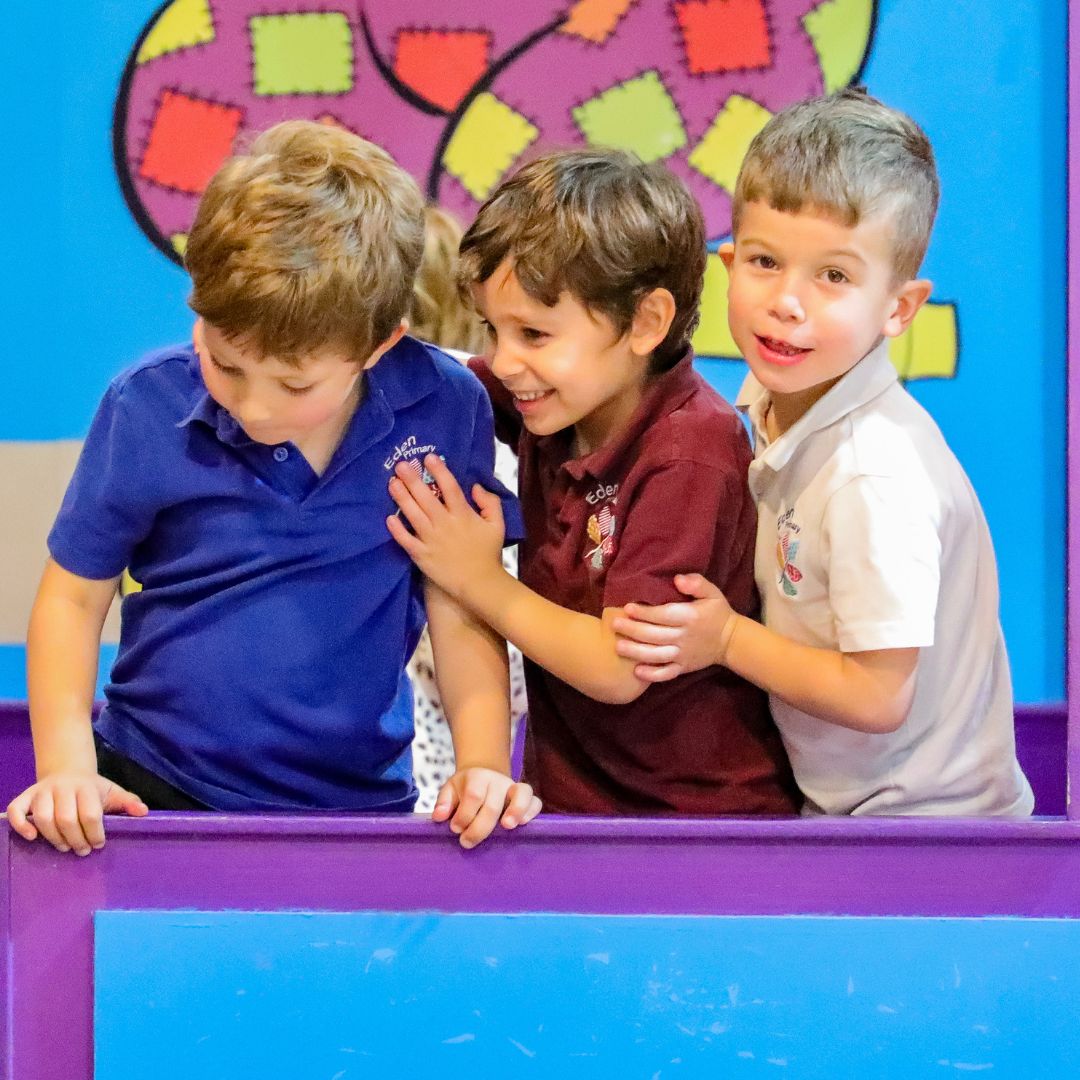 3 boys celebrating a birthday party 