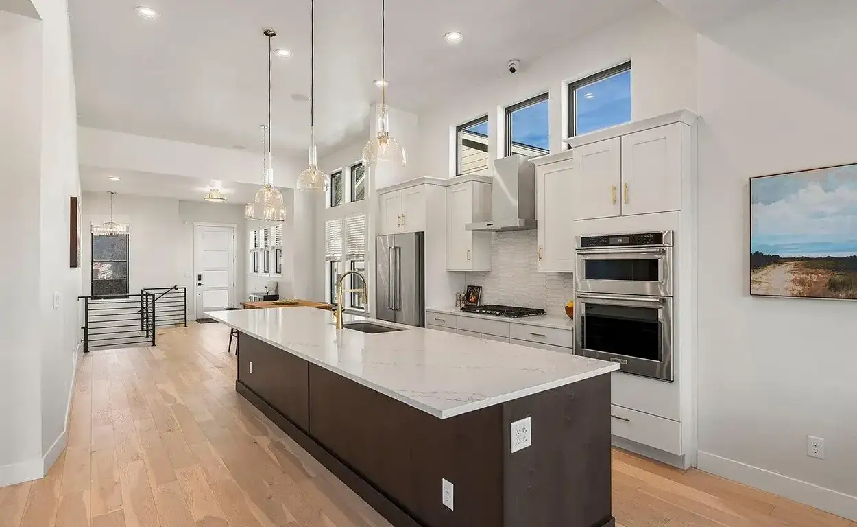 Custom kitchen remodeling project in Hilltop Colorado, Denver. Features modern cabinetry, high-end finishes, and expert renovation craftsmanship.