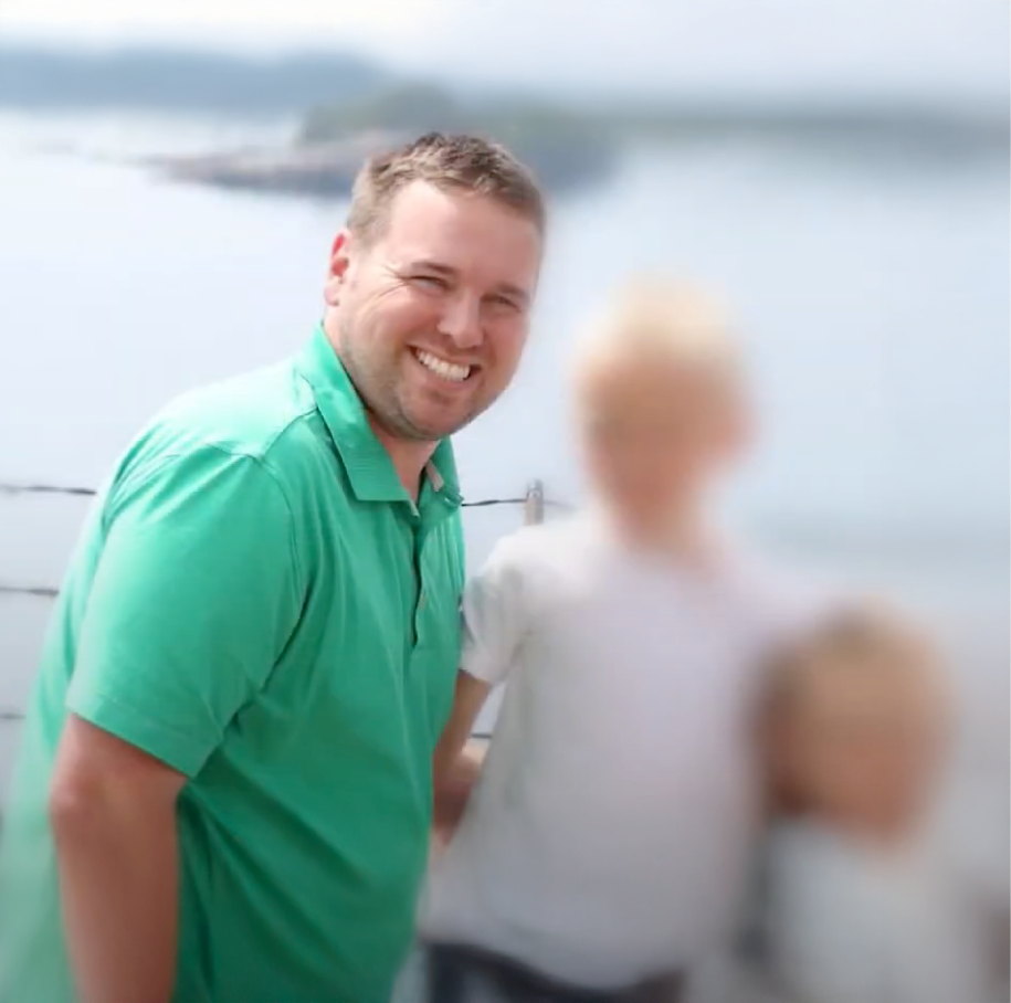 A before image of Justin of lost 46 pounds using Wonderslim
