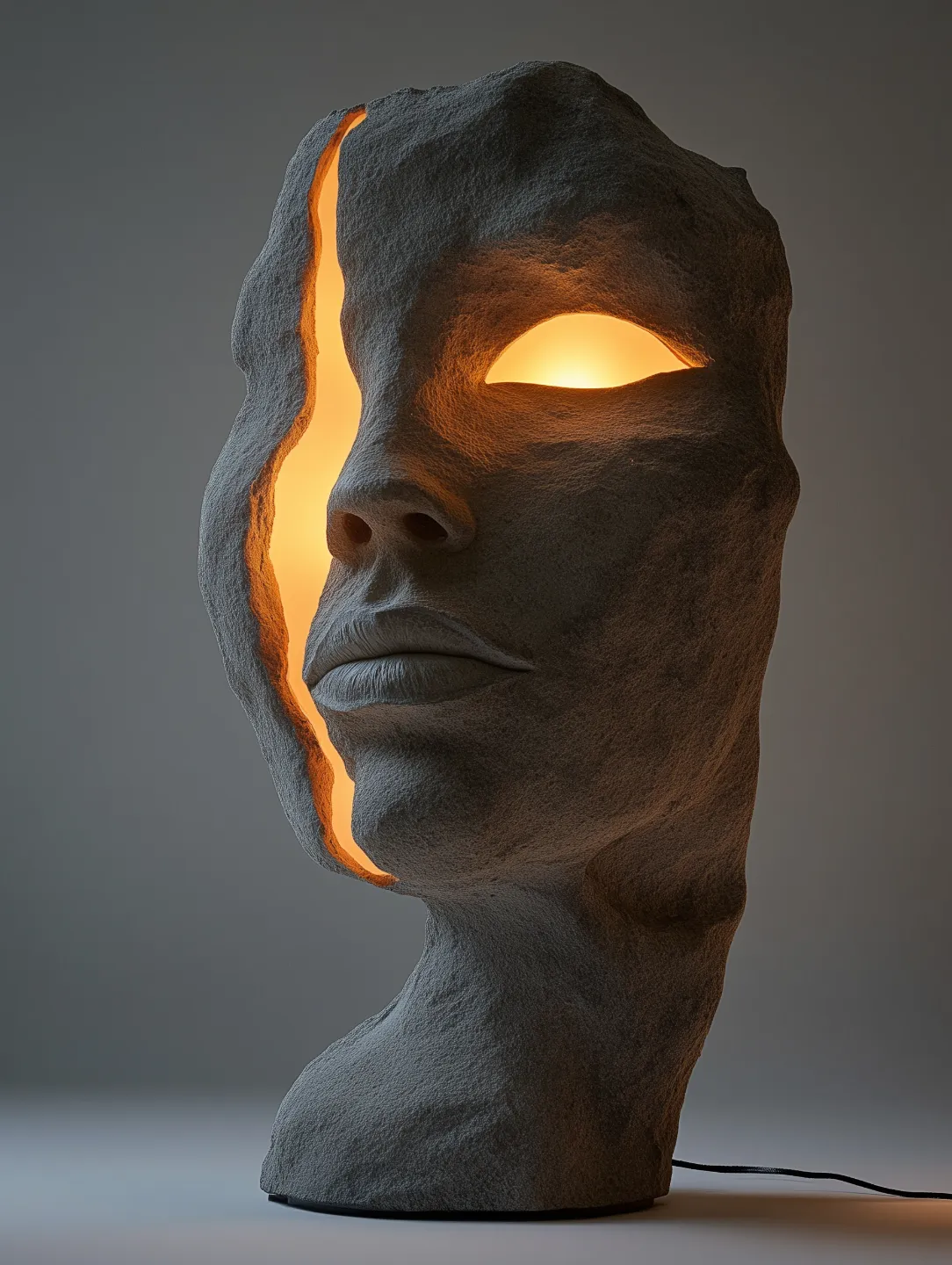 stone lamp