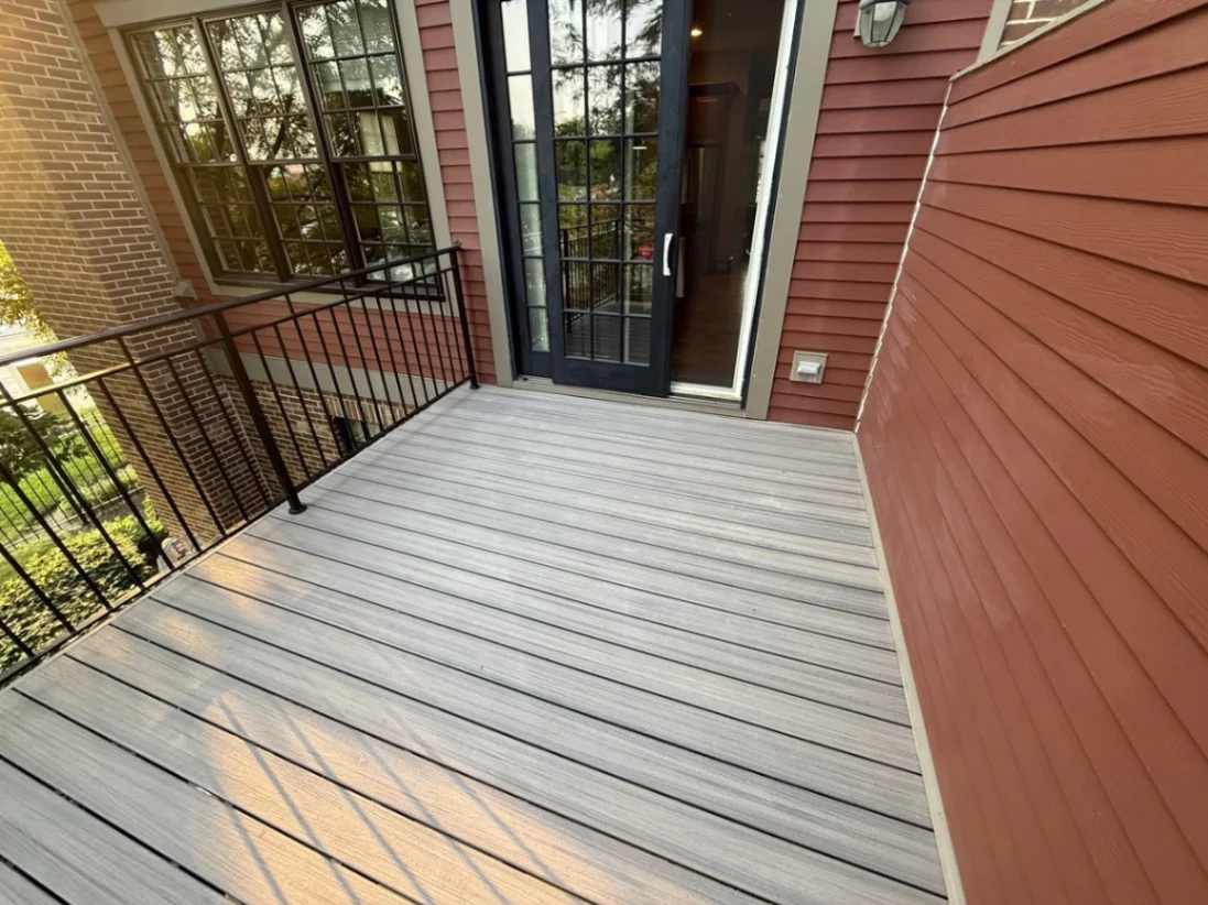 Composite deck construction with durable low-maintenance boards in Naperville | TMV Services